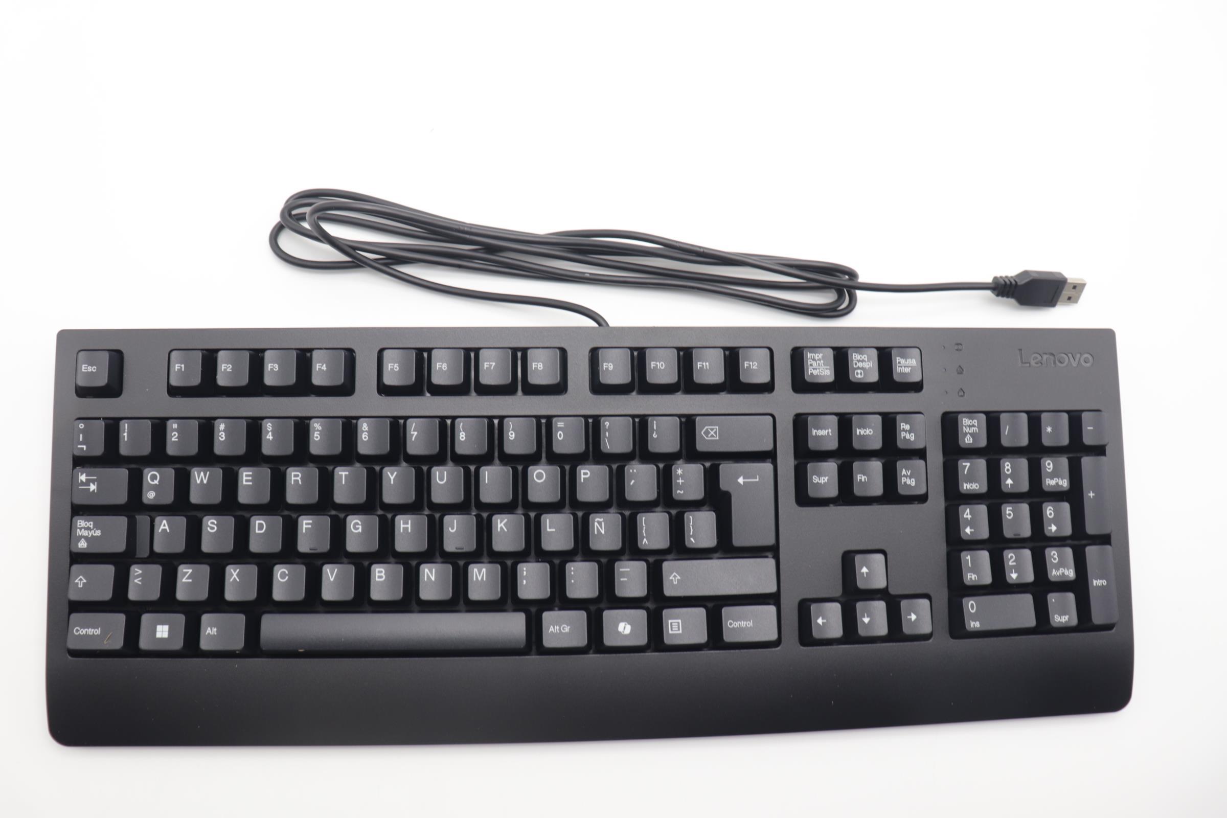 Клавиатура Lenovo AI Keyboard External,USB,LA Spanish,Black (5D50U84640)