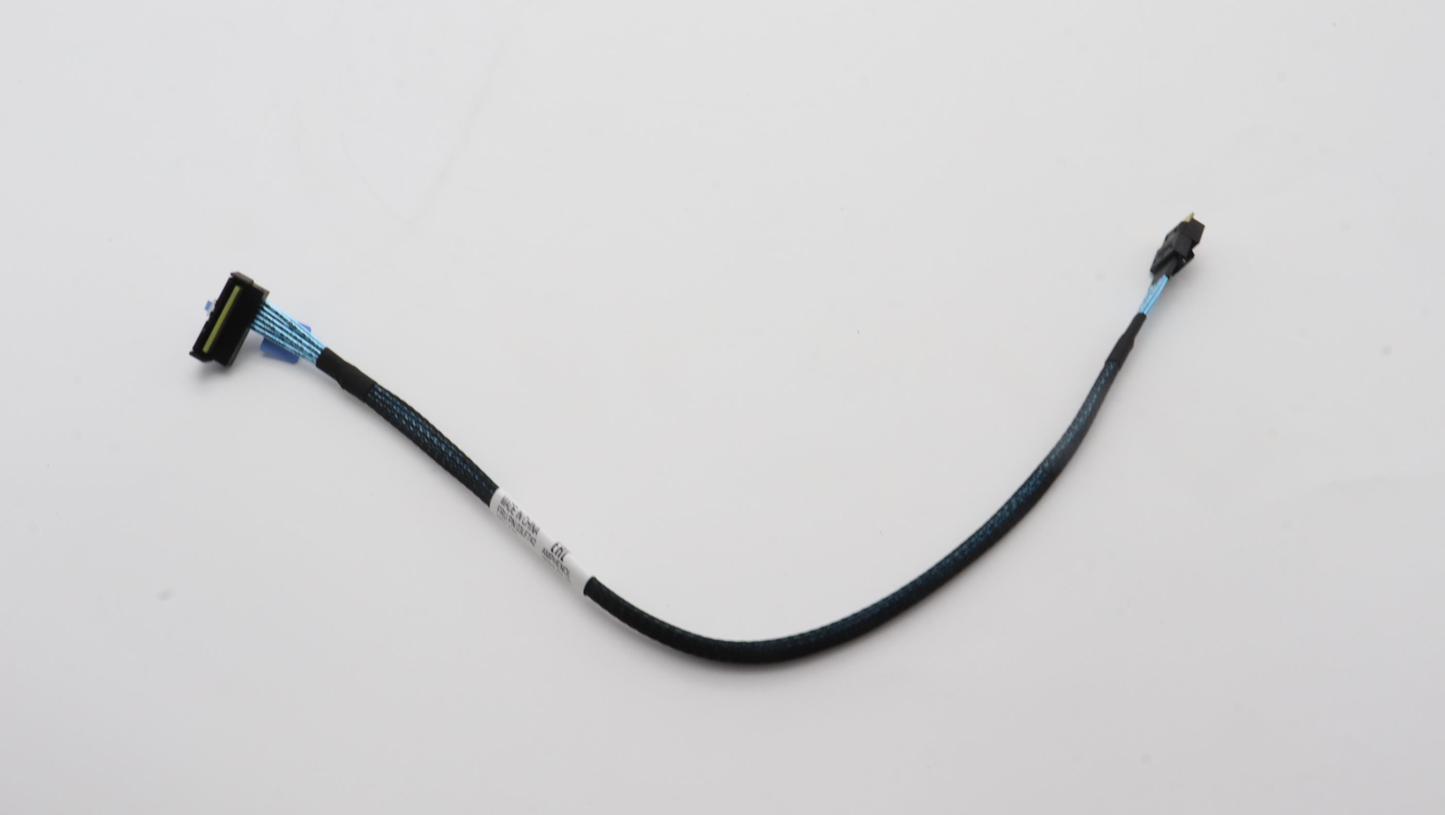 Кабель Lenovo Cable, internal, ThinkSystem SR635/SR655 V3 MB PCIe 8 12*3.5"SS/12*3.5 AB SAS2 mciox8-SLMx4 380mm (03LF742)