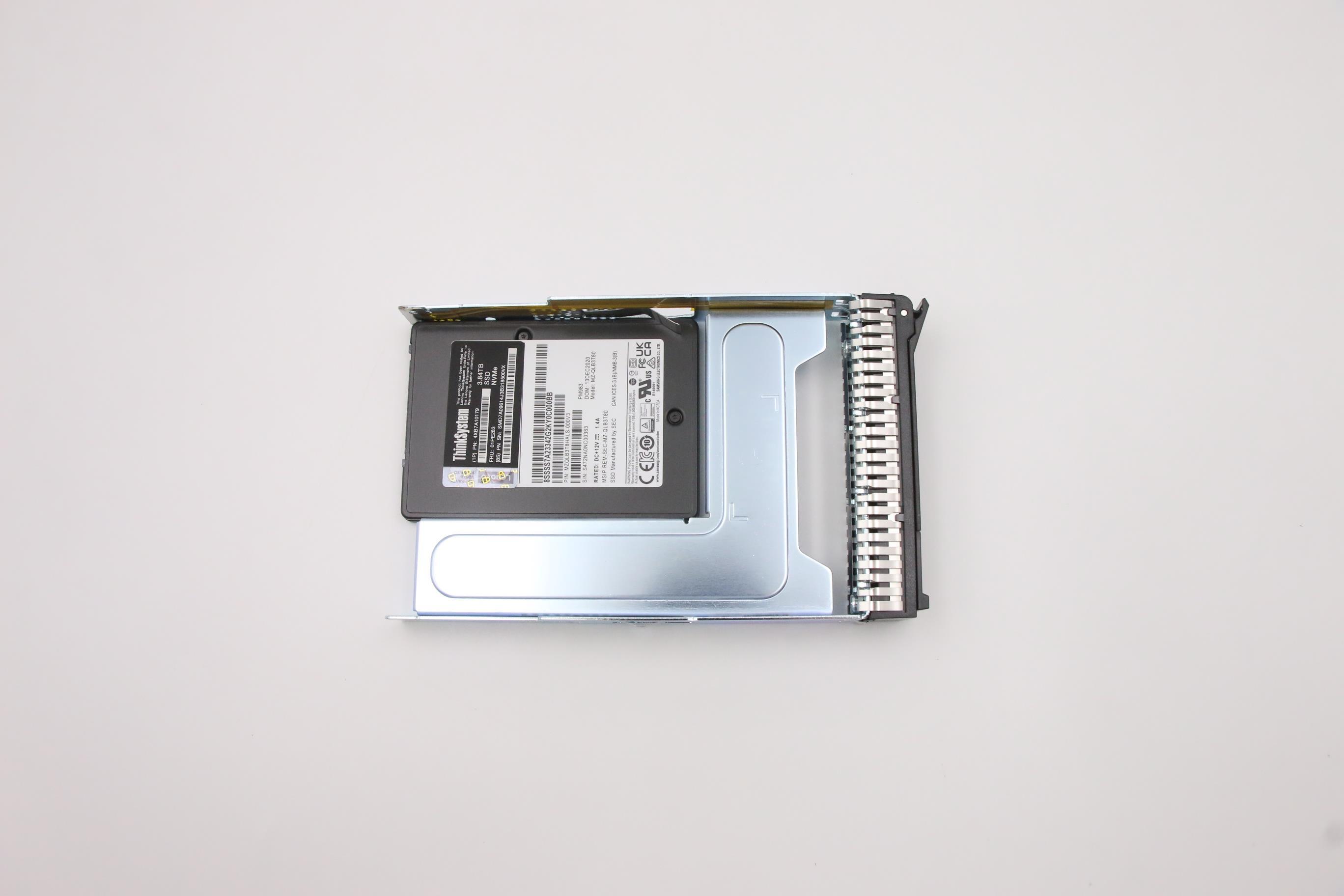 SSD накопитель Lenovo ThinkSystem 3.5" PM983 3.84TB Entry NVMe PCIe 3.0 x4 Hot Swap SSD (01PE283)