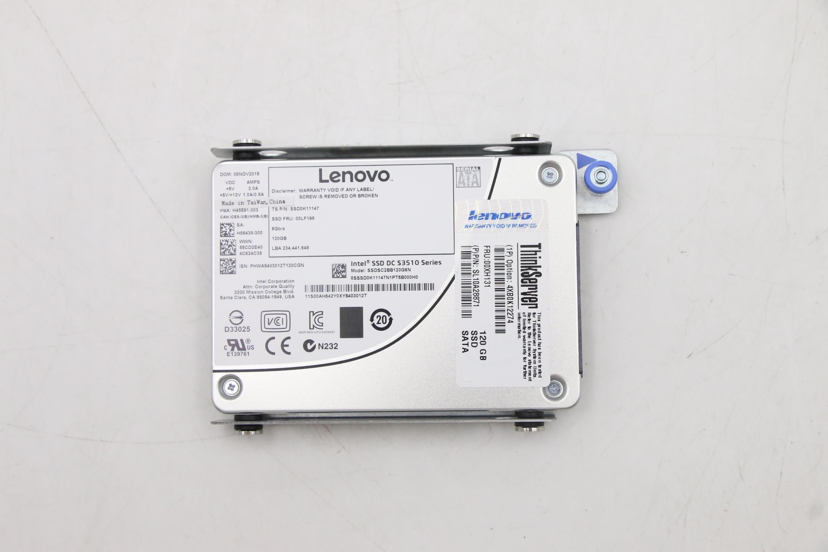 SSD накопитель Lenovo NHS 120G SSD 2.5" ASM (00XH131)