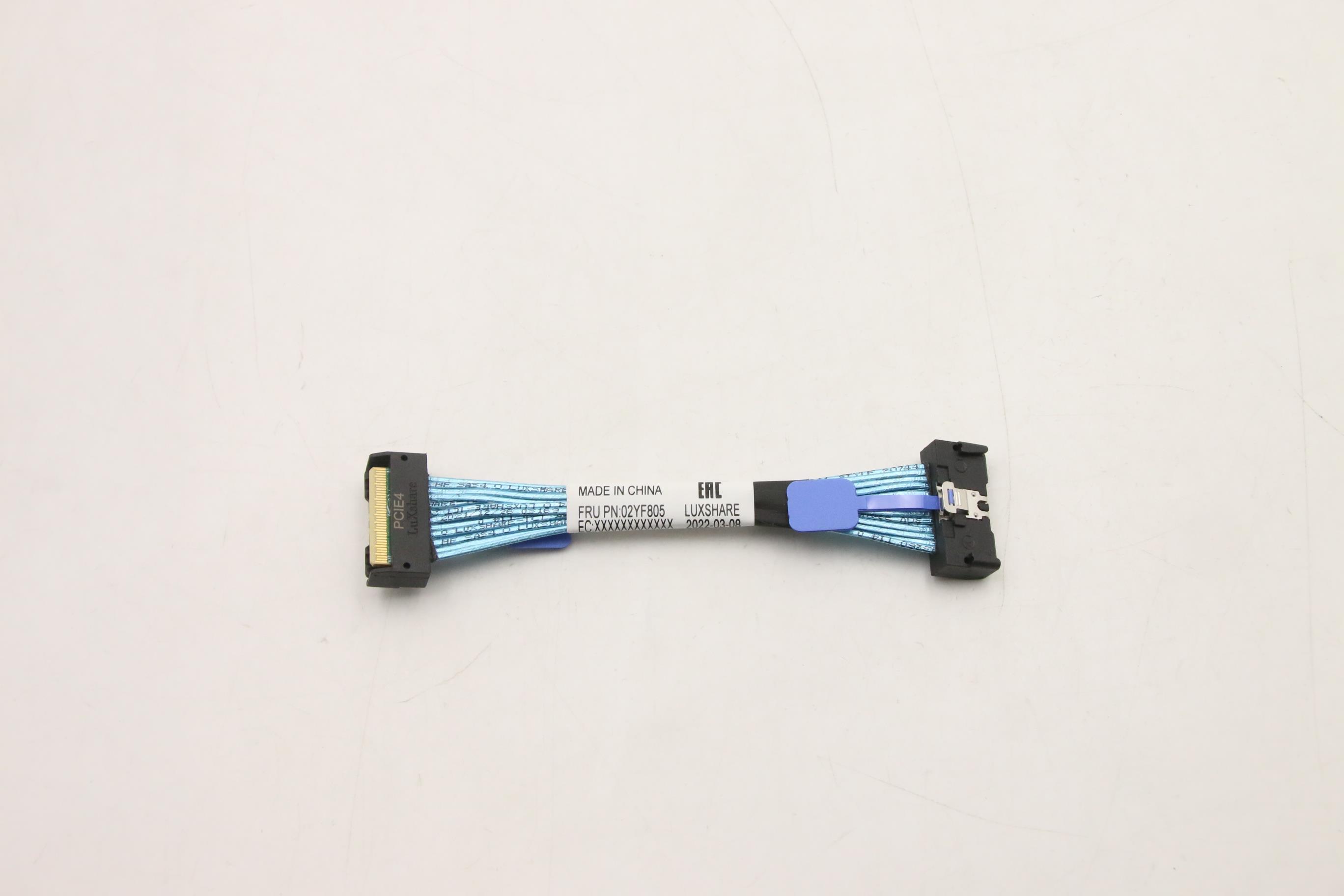 Кабель Lenovo Cable, internal,Riser 16X+16X Cable MCIO8X(2x) 120mm (32AWG) (02YF805)
