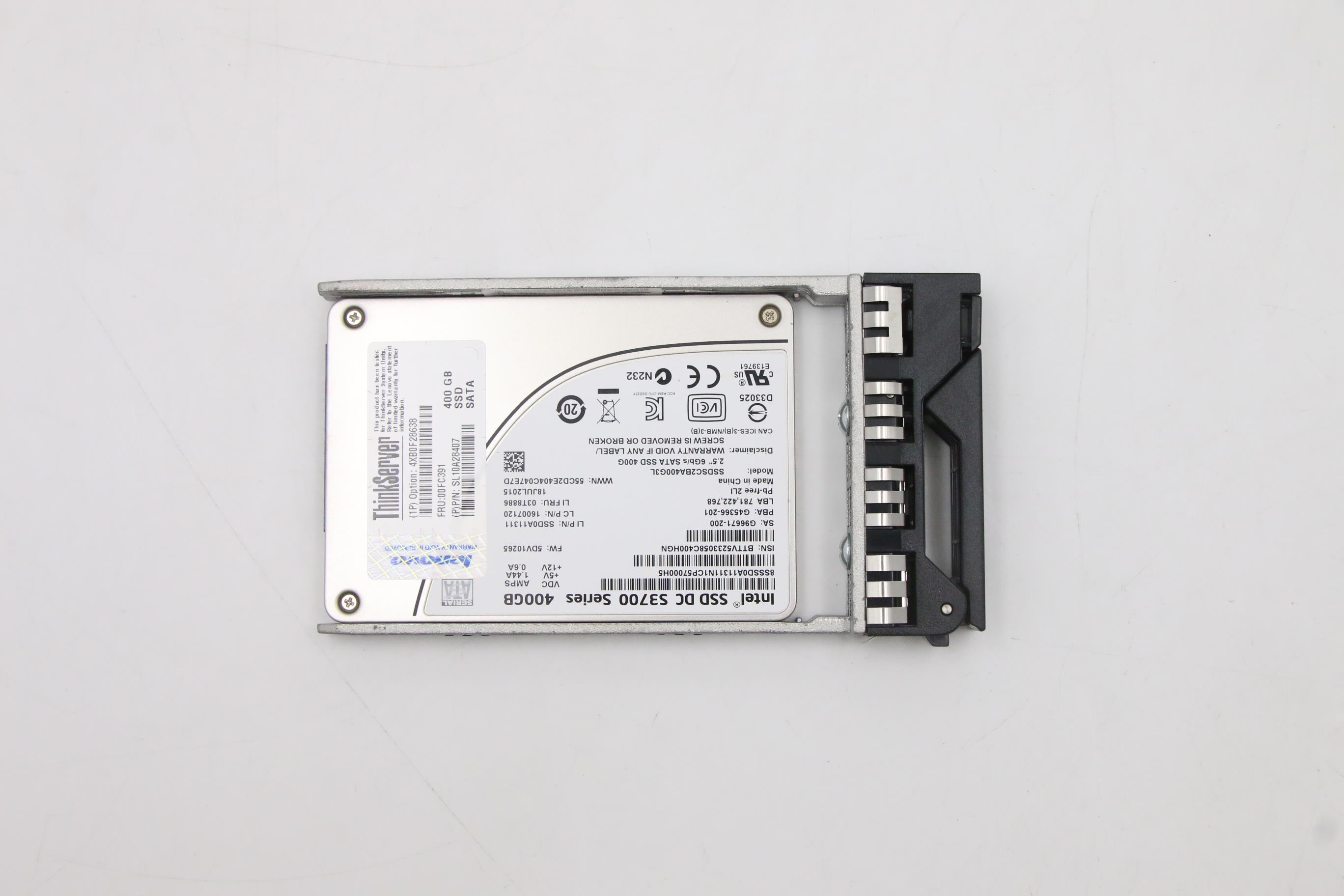 SSD накопитель Lenovo SSD eMlc 400GB SATA 2.5 6g/s (00FC391)