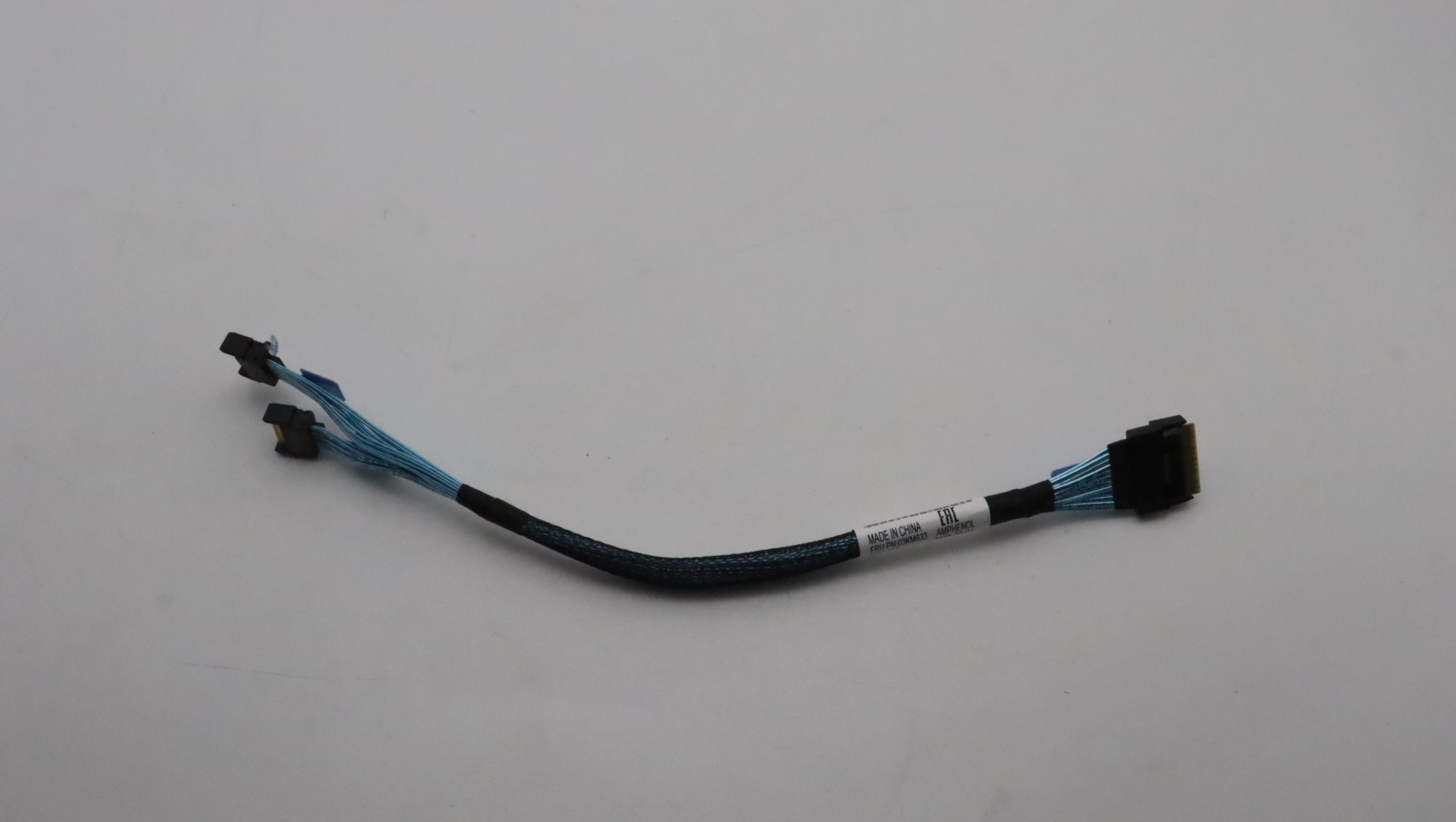 Кабель Lenovo Cable, Internal,PCIE Gen4 cable, 2*MCIOx4-SLx8, 300/320mm (03KM633)