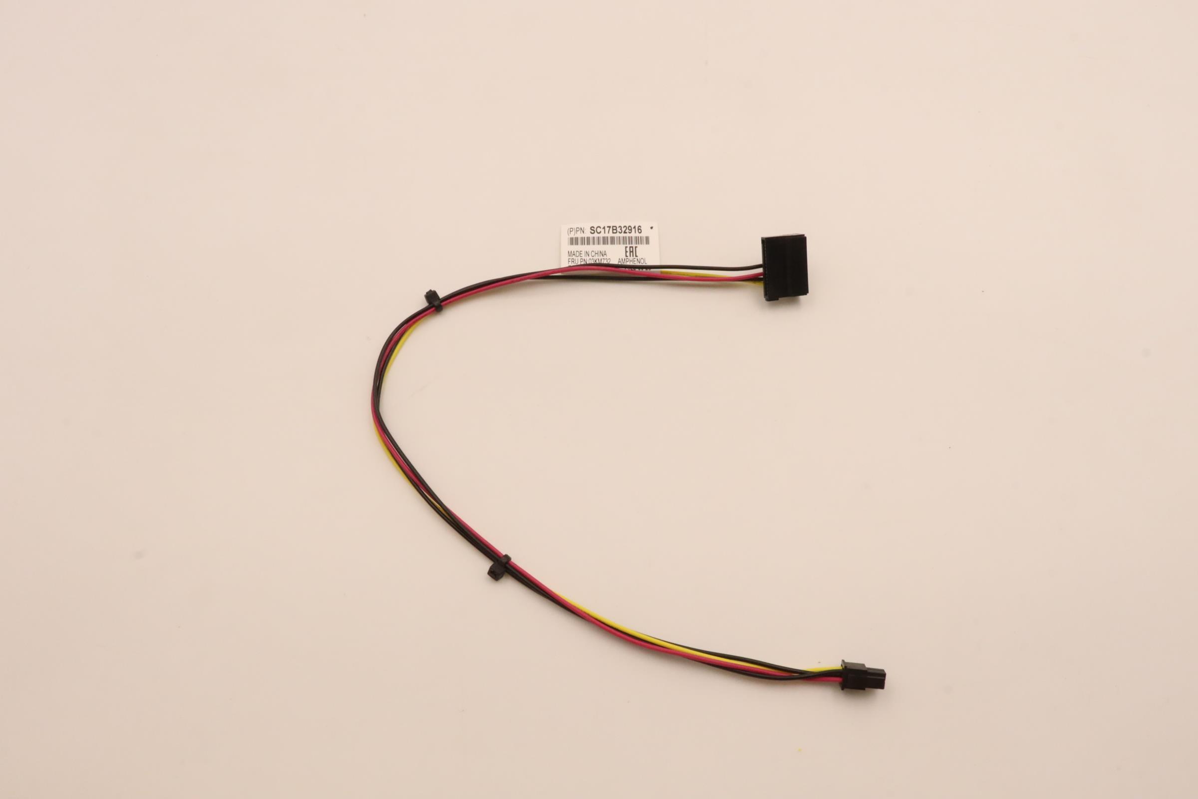 Кабель Lenovo Cable,Internal,MB 4pin Power cable to HDD SATA,380mm (03KM732)
