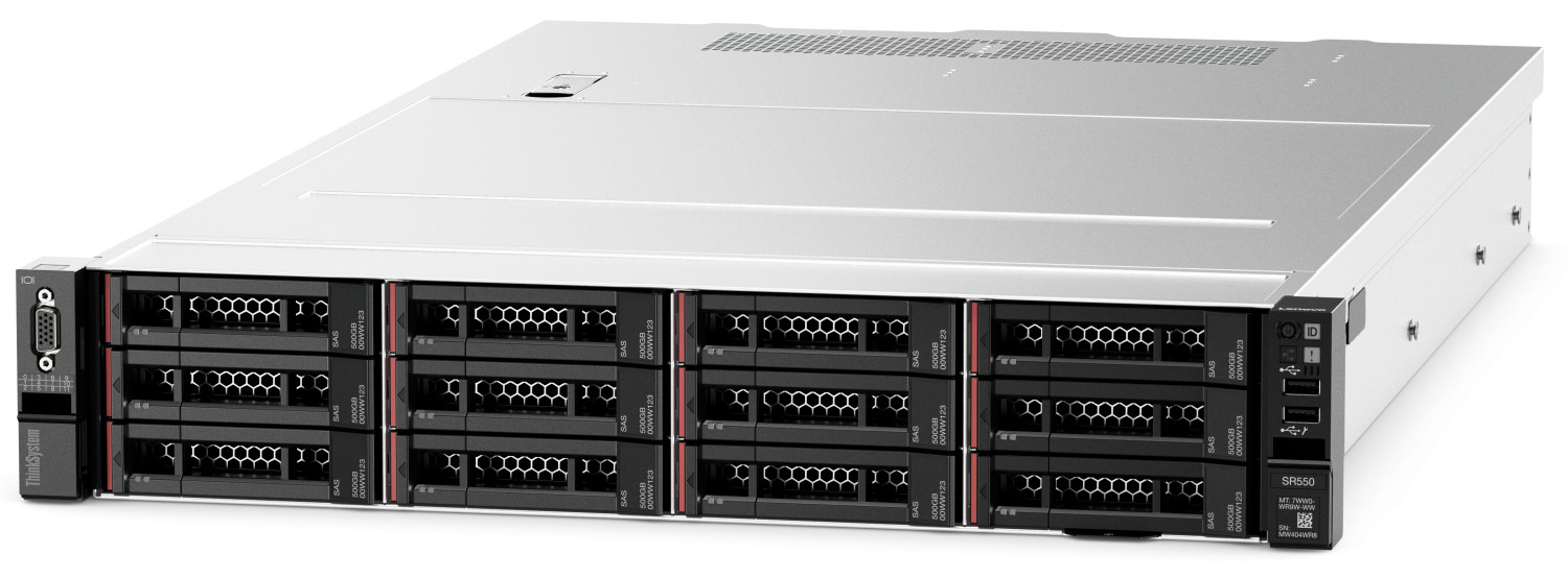 Шасси Lenovo ThinkSystem SR550 3.5" Chassis with 8 or 12 bays AV0Q