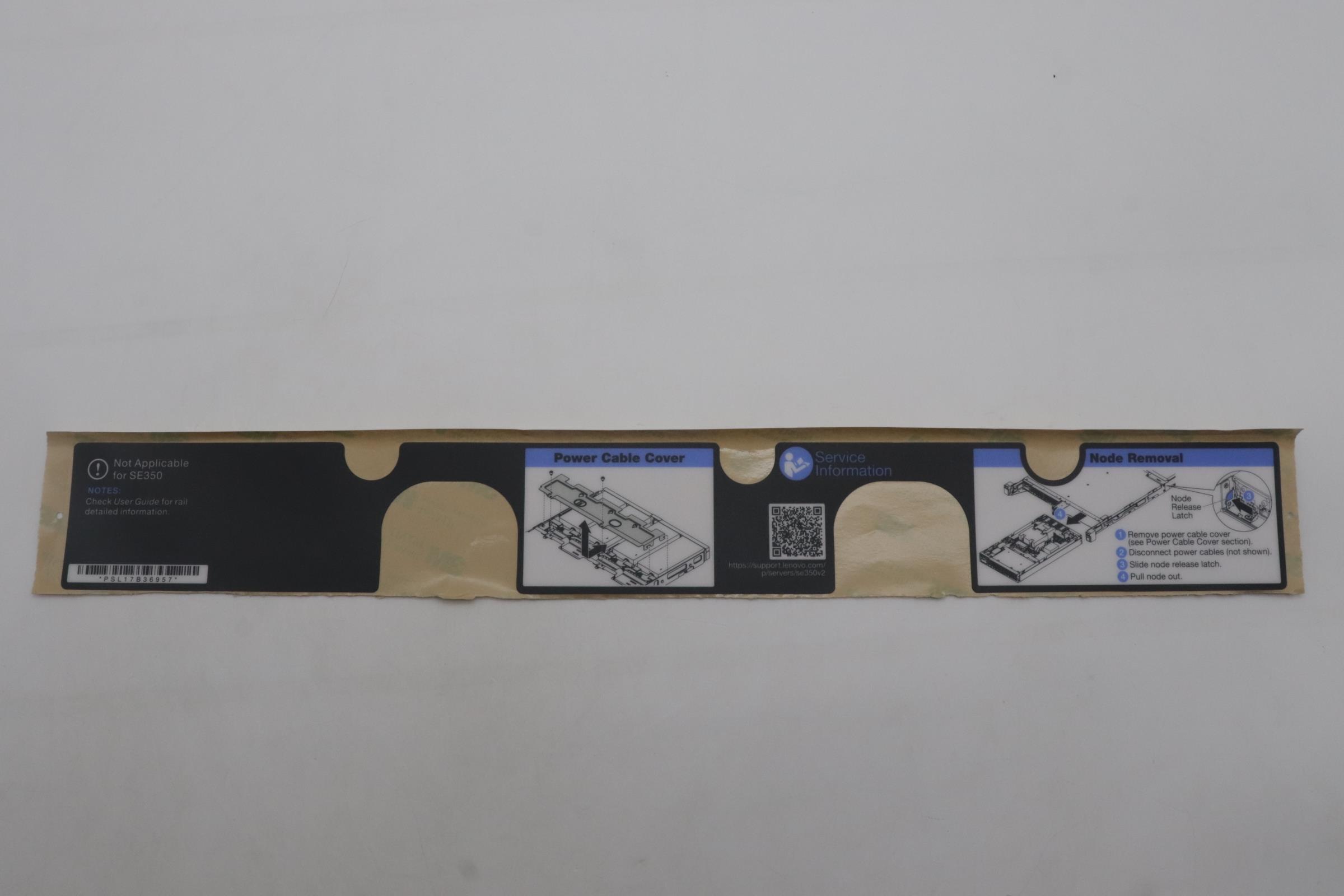 Опция Lenovo SE350V2 Enclosure system service label,International(E1+E2) (03LF398)