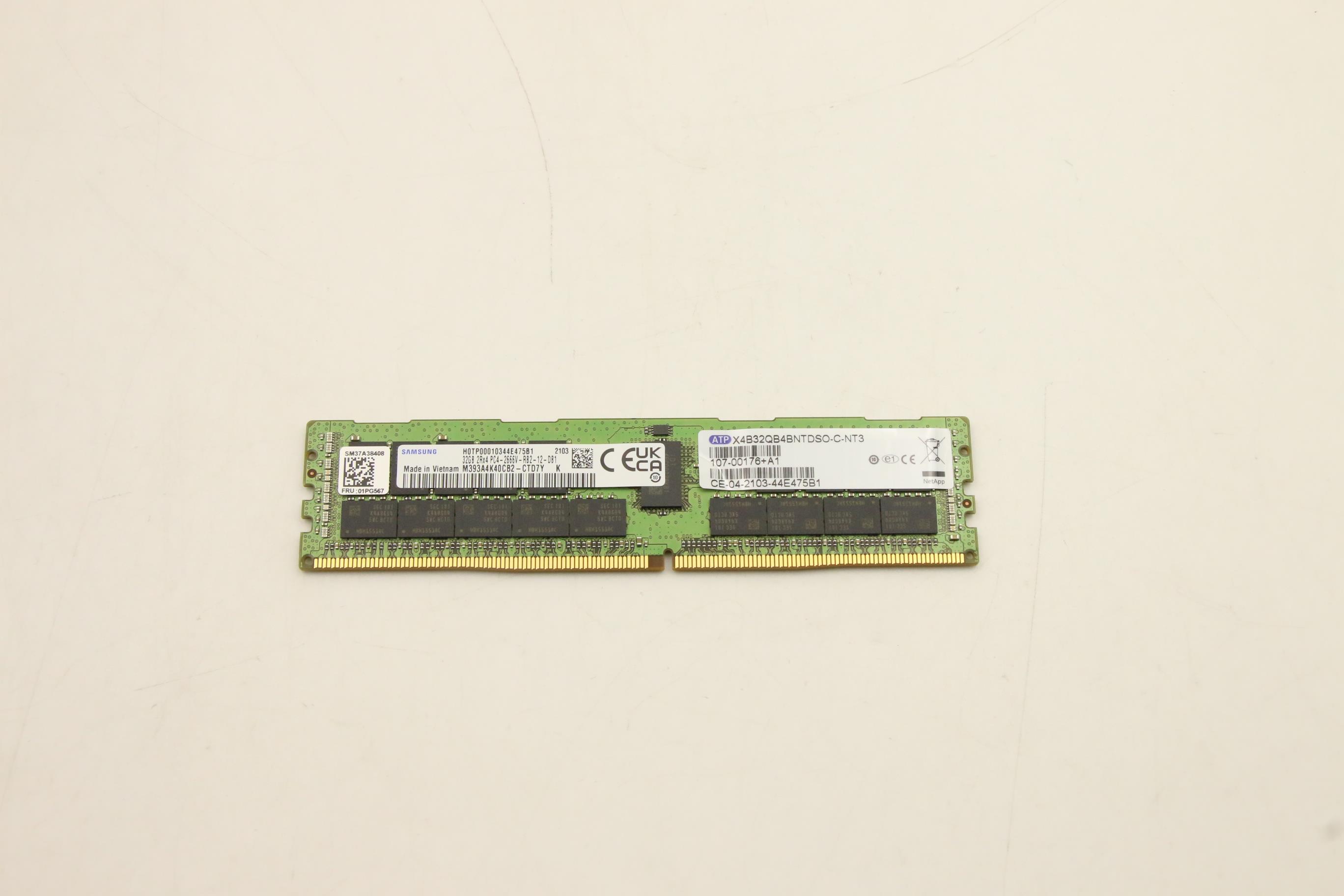 Оперативная память Lenovo 32GB, DDR4, 2400, RDIMM, ECC Memory for DM 7000 storage (01PG567)