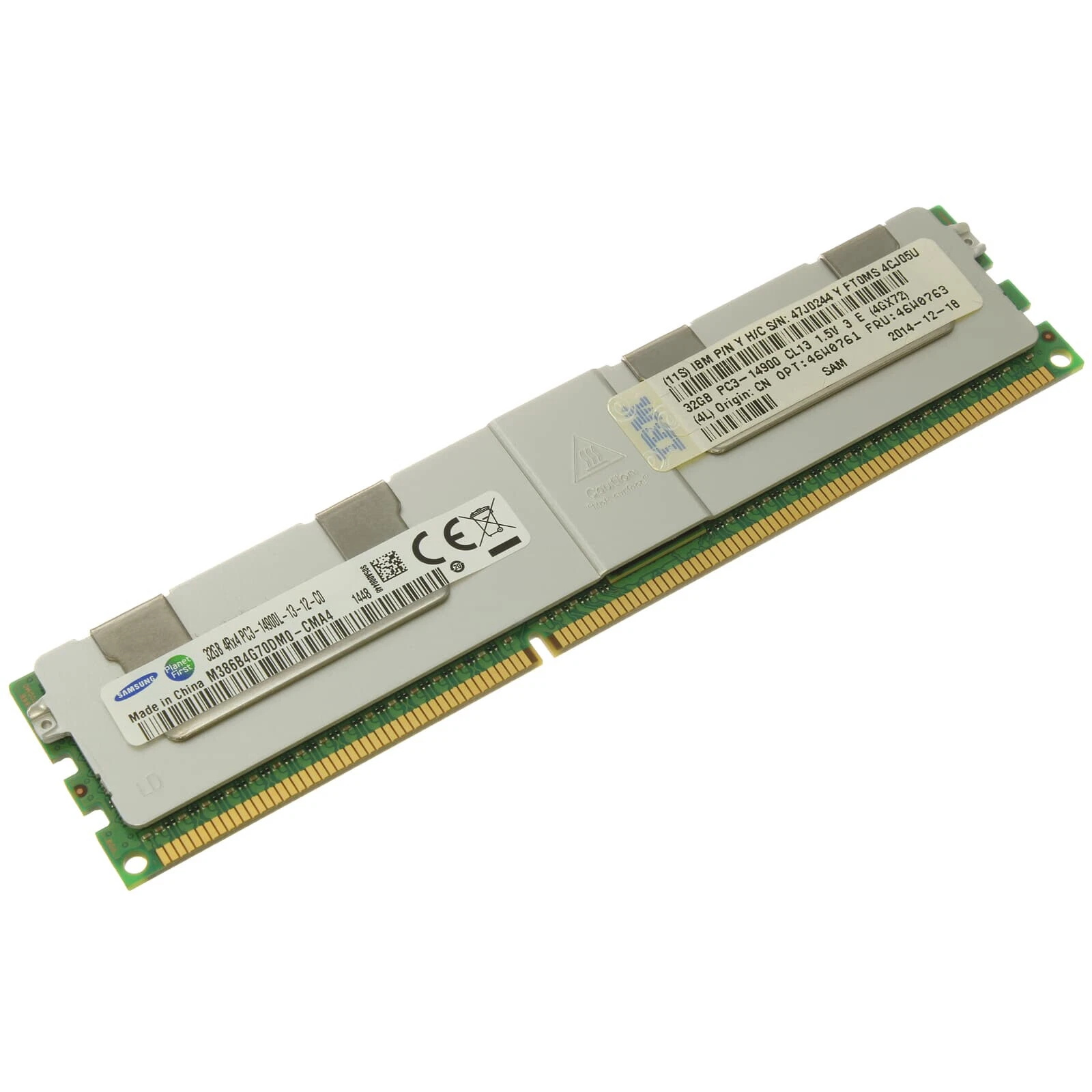 Оперативная память LENOVO 46W0761, 32GB 4Rx4 1.5V PC3-14900 CL13 ECC DDR3 1866MHz LP LR