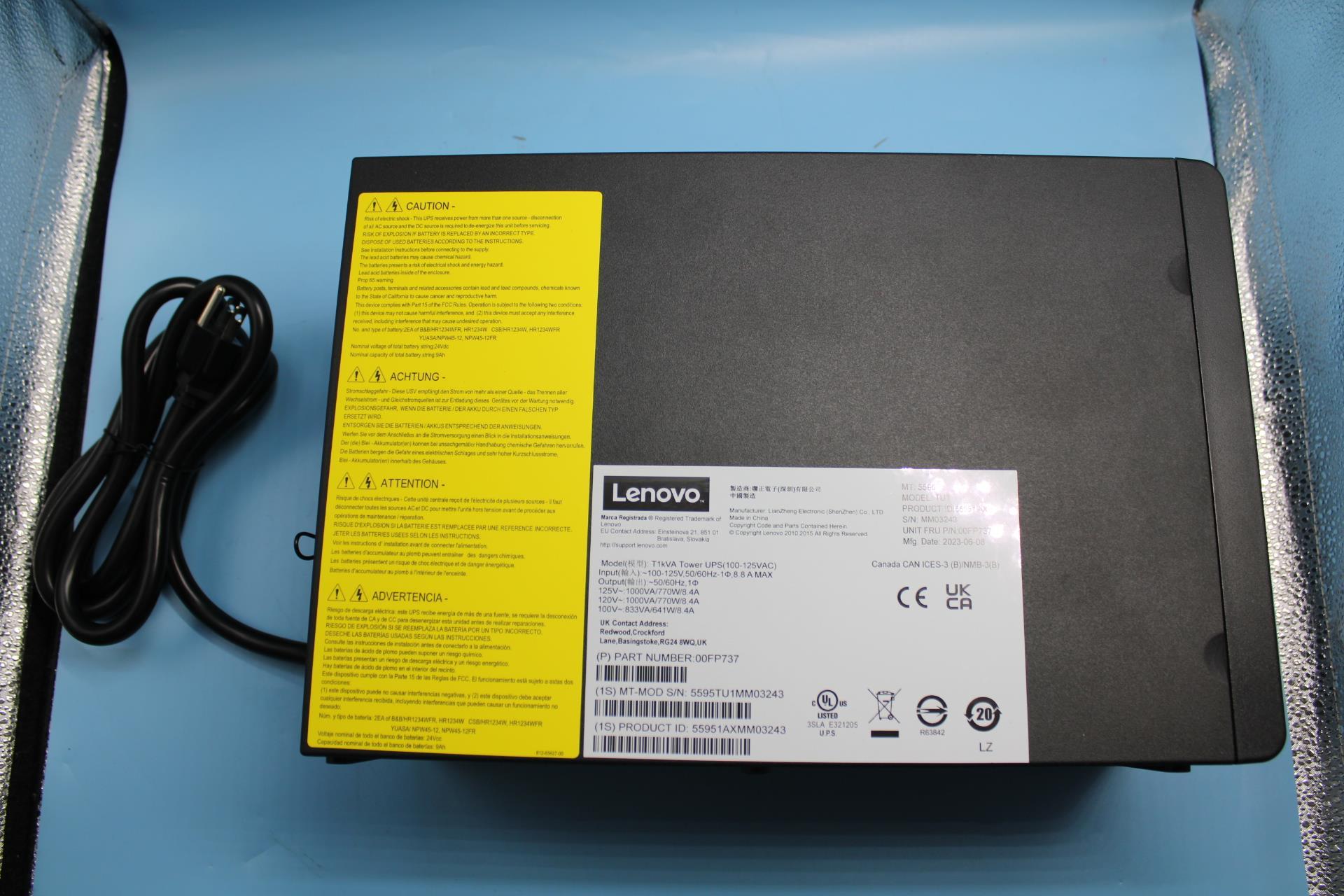Шасси Lenovo 1000VA LV T Ch (00FP737)
