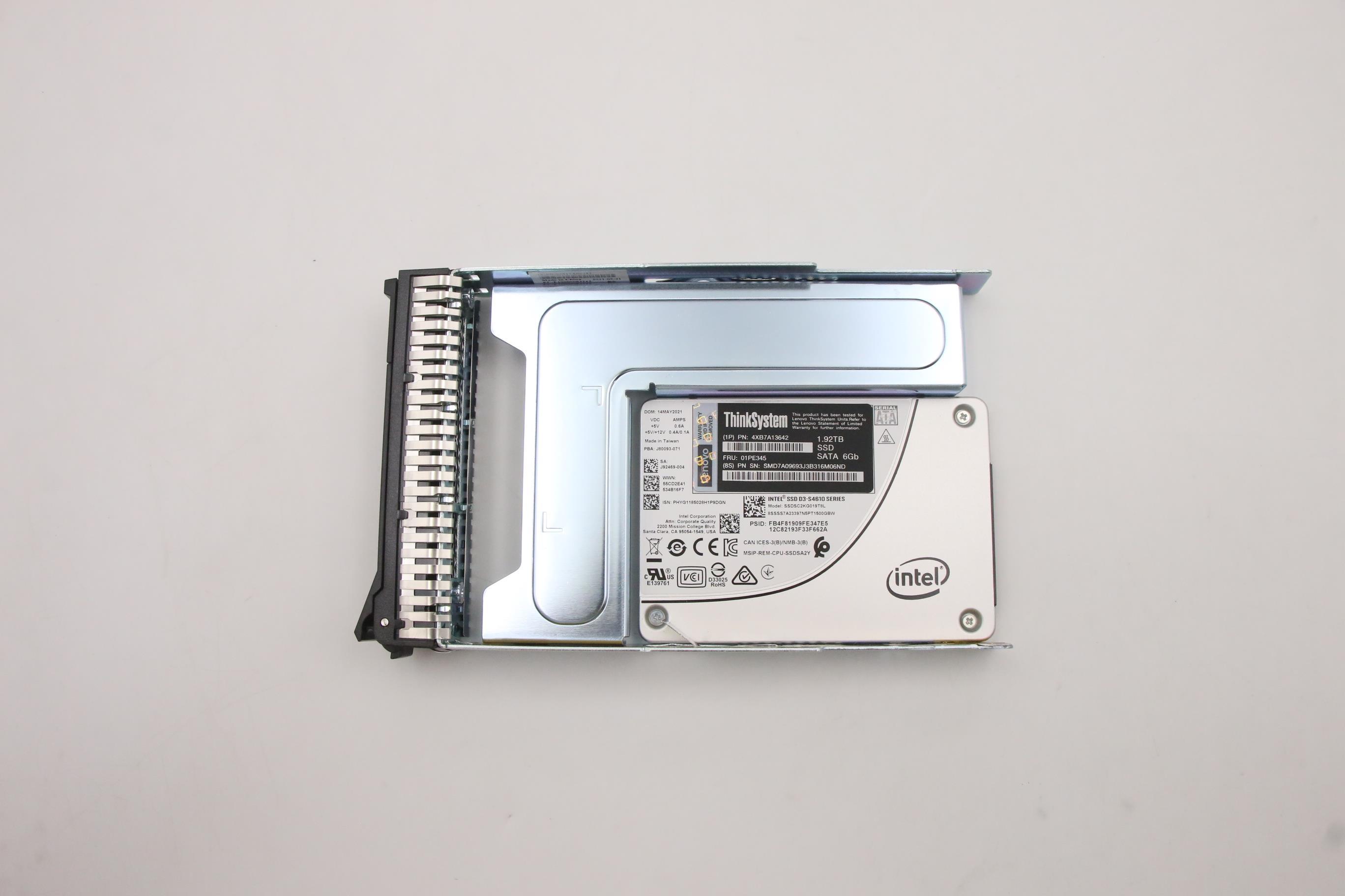 SSD накопитель Lenovo ThinkSystem 3.5" S4610 1.92TB Mixed Use SATA 6Gb HS SSD (01PE345)