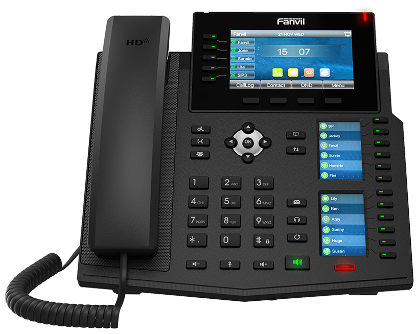 VoIP-телефон Fanvil X6U черный