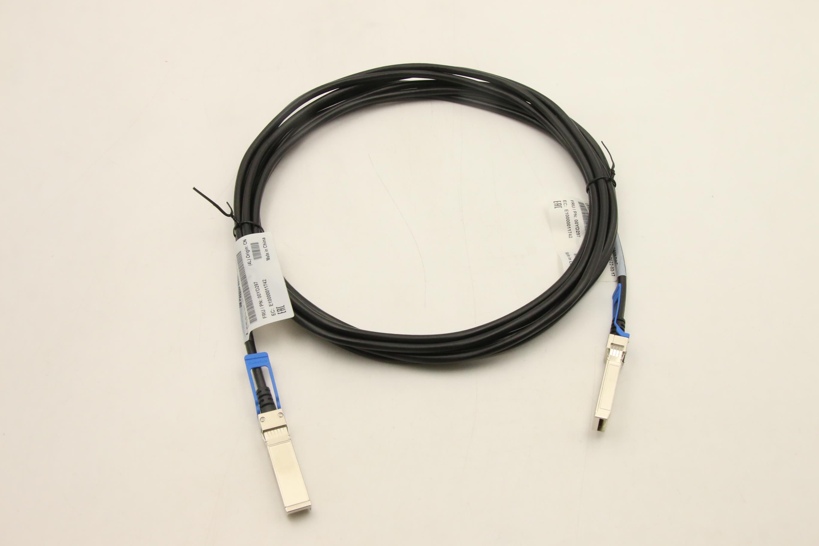 Кабель Lenovo 5m Passive 25G SFP28 DAC Cable (00YD297)
