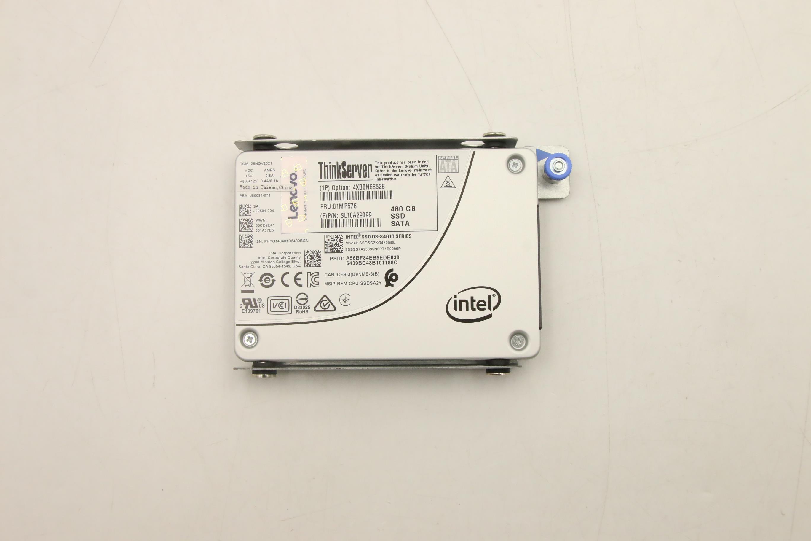 SSD накопитель Lenovo NHS 480GB 6Gb SATA 2.5" ASM (01MP576)