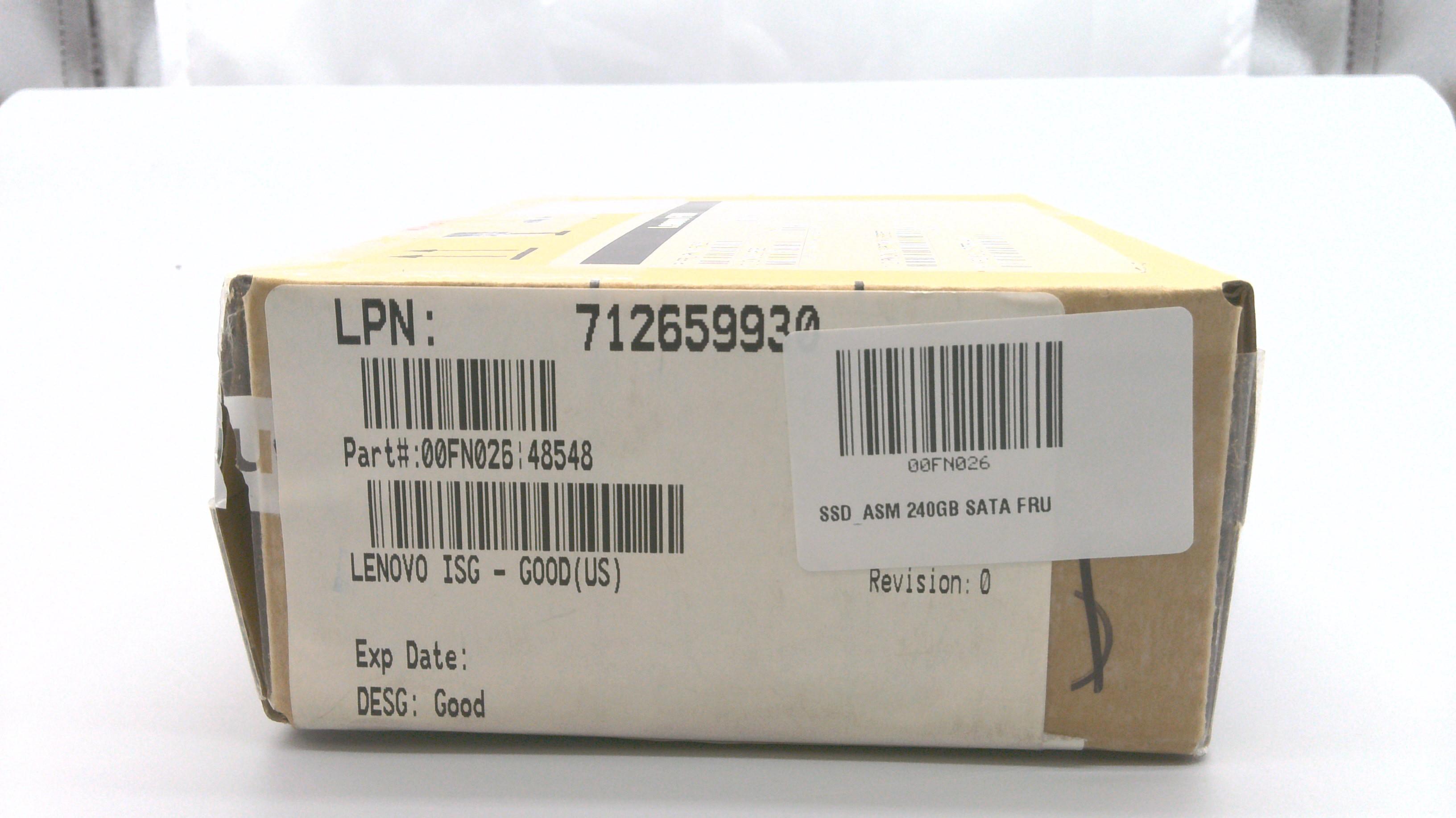 SSD накопитель Lenovo 240GB SATA FRU (00FN026)