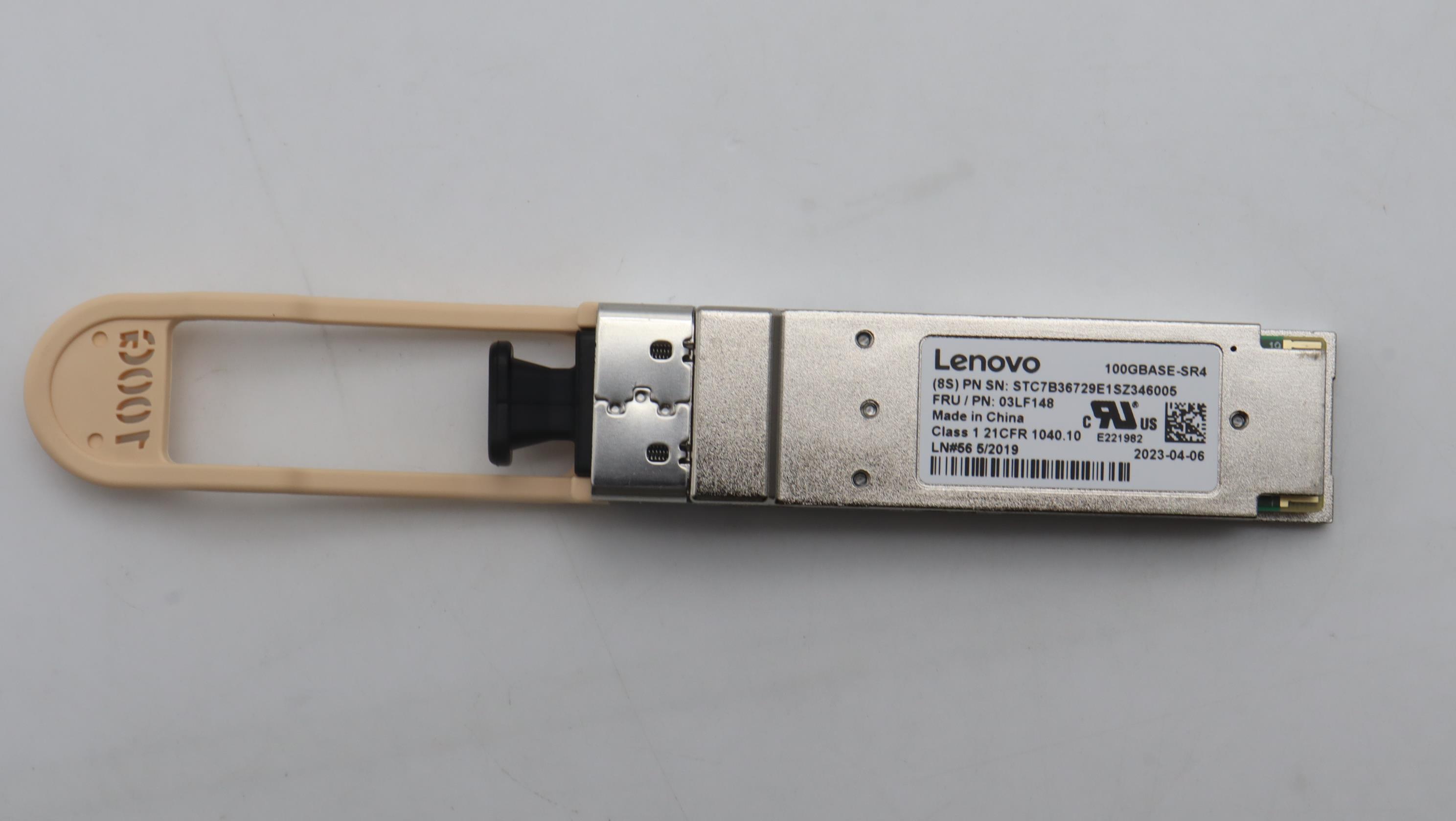 Трансивер Lenovo Optical Transceiver, Finisar 100GBase-SR4 QSFP28 Transceiver (03LF148)