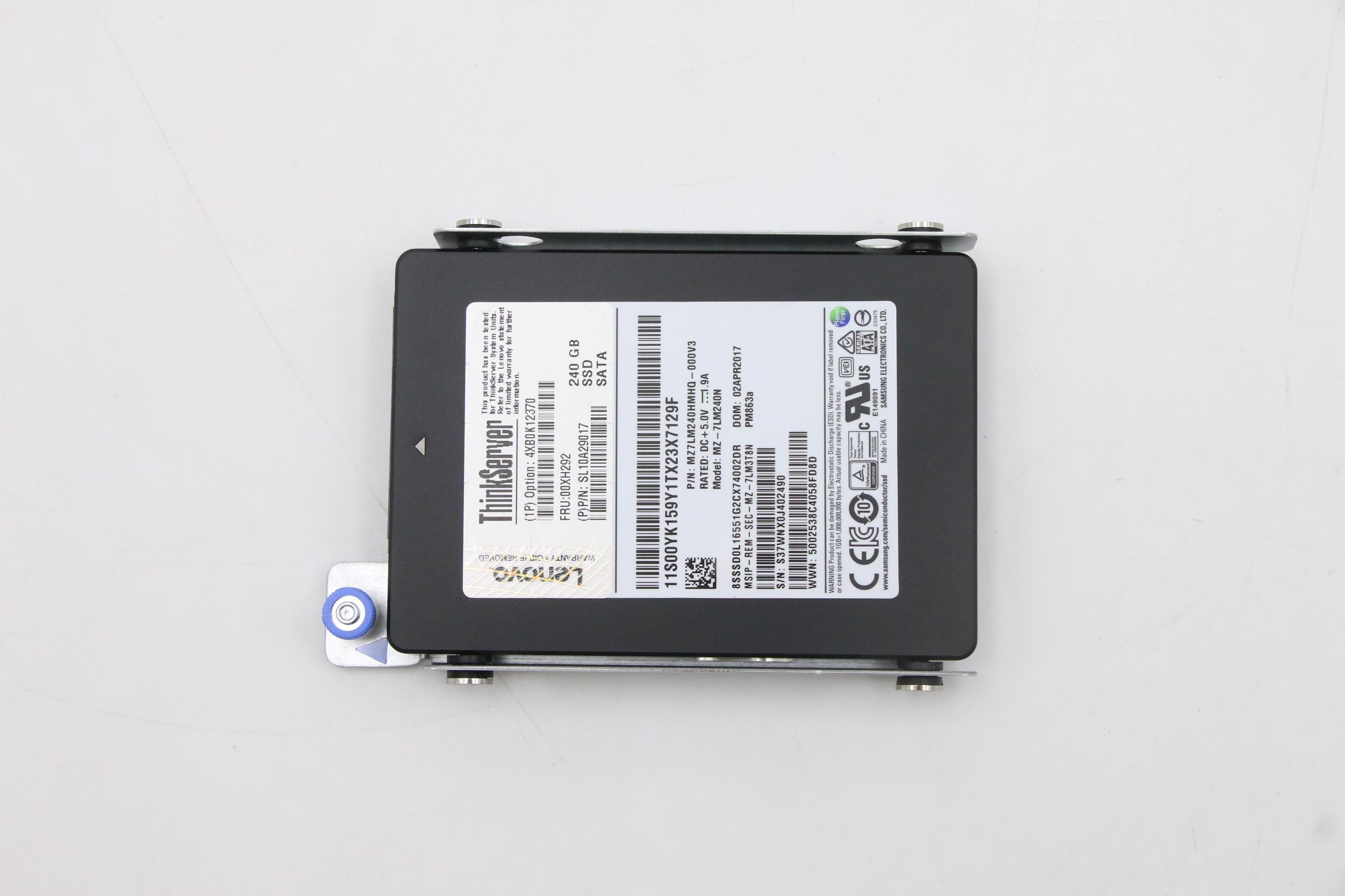 SSD накопитель Lenovo NHS 240G 6G PM863a SATA 2.5 SSD (00XH292)