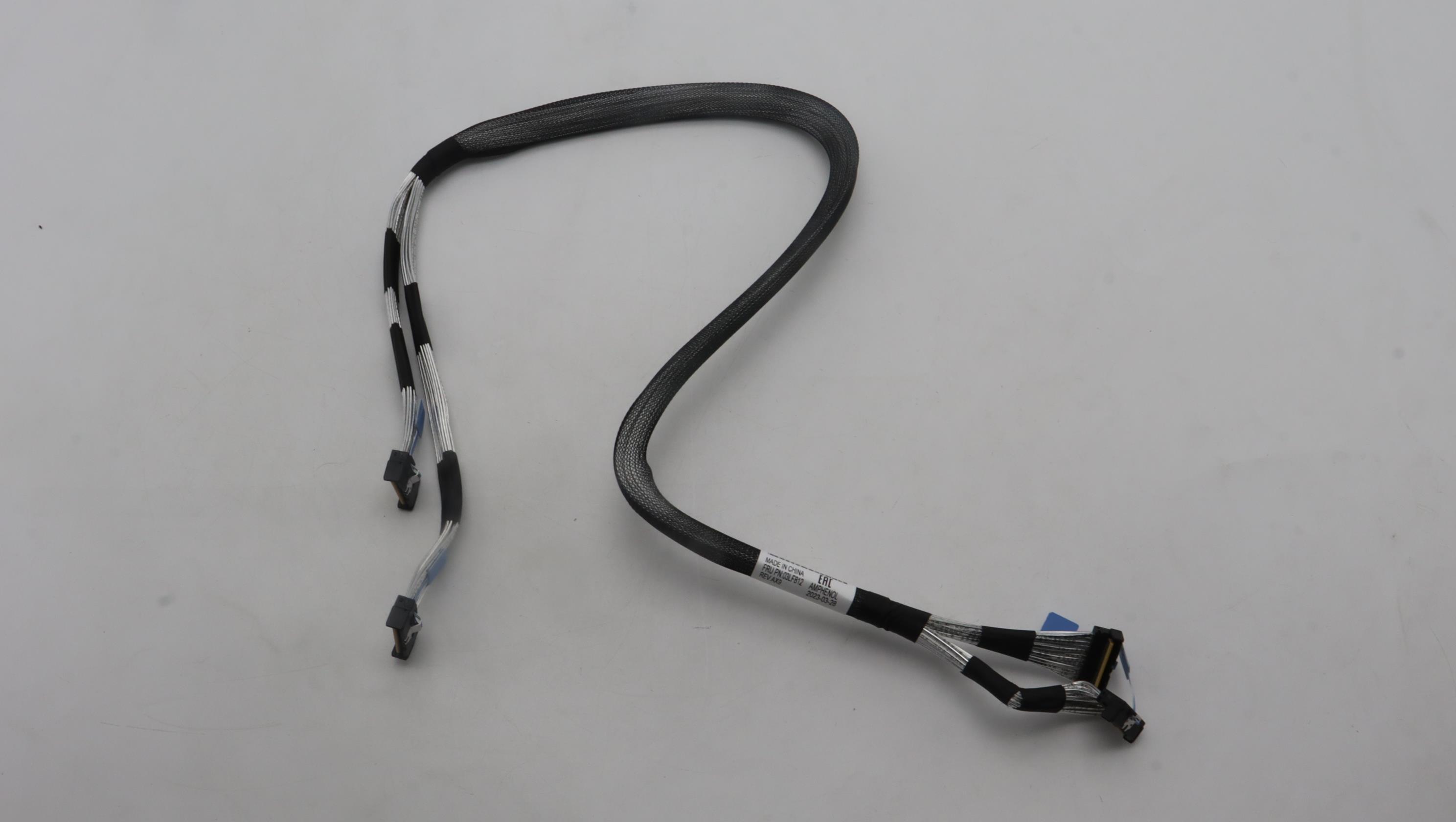 Кабель Lenovo Cable, internal, ThinkSystem SR635/SR655 V3 G5 MB PCIE 3,4 MCIOx8-2* 4x2.5''Anybay MCIOX8 Mid BP Cable 590/605mm (03LF812)