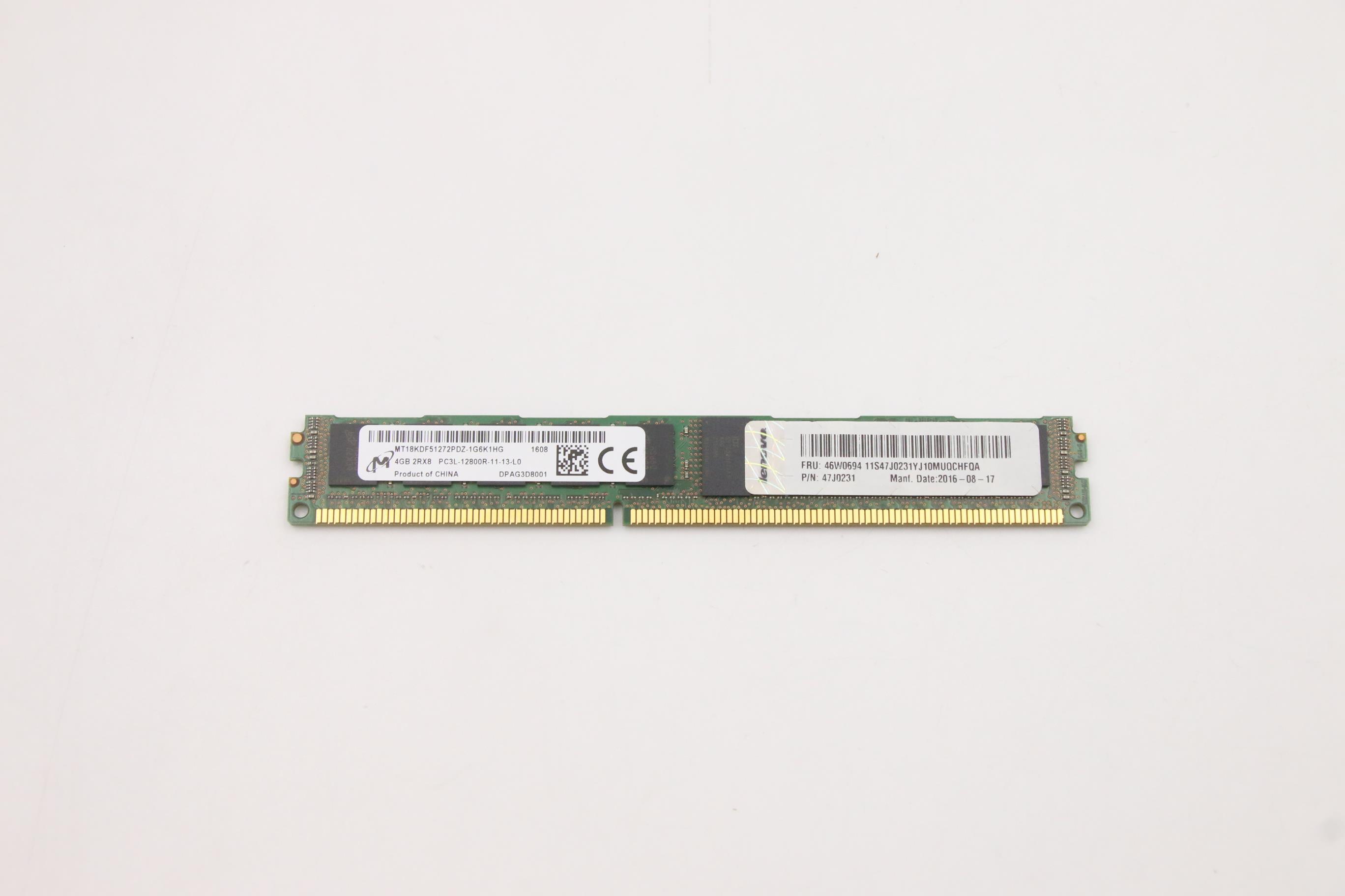 Оперативная память Lenovo IV4GV1351600 (46W0694) 4GB