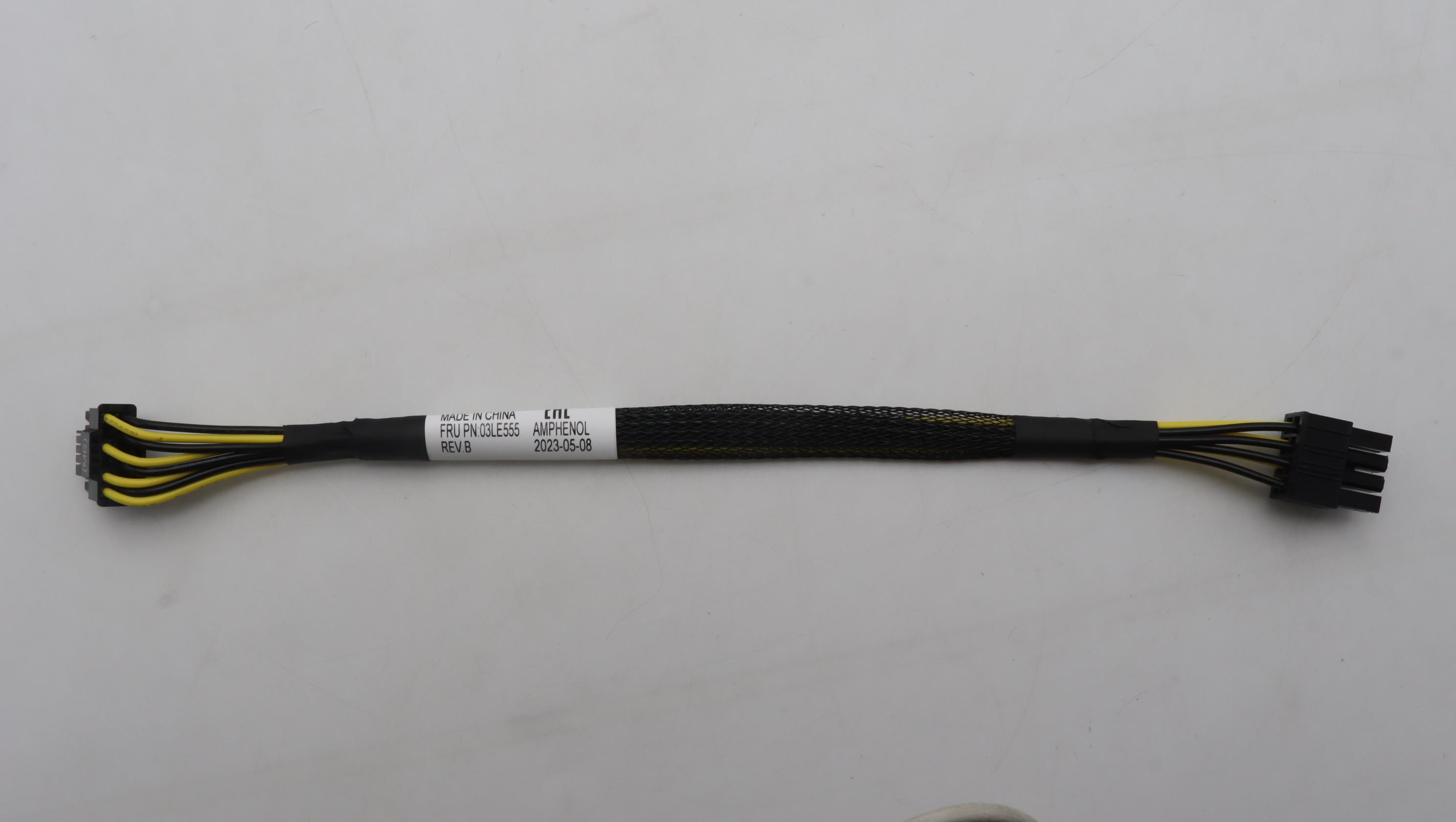 Кабель Lenovo Cable, Internal 16p 12VHPWR CEM5 ST Mini-Fit 2x4 CPU ST 18 AWG L=235 mm (03LE555)