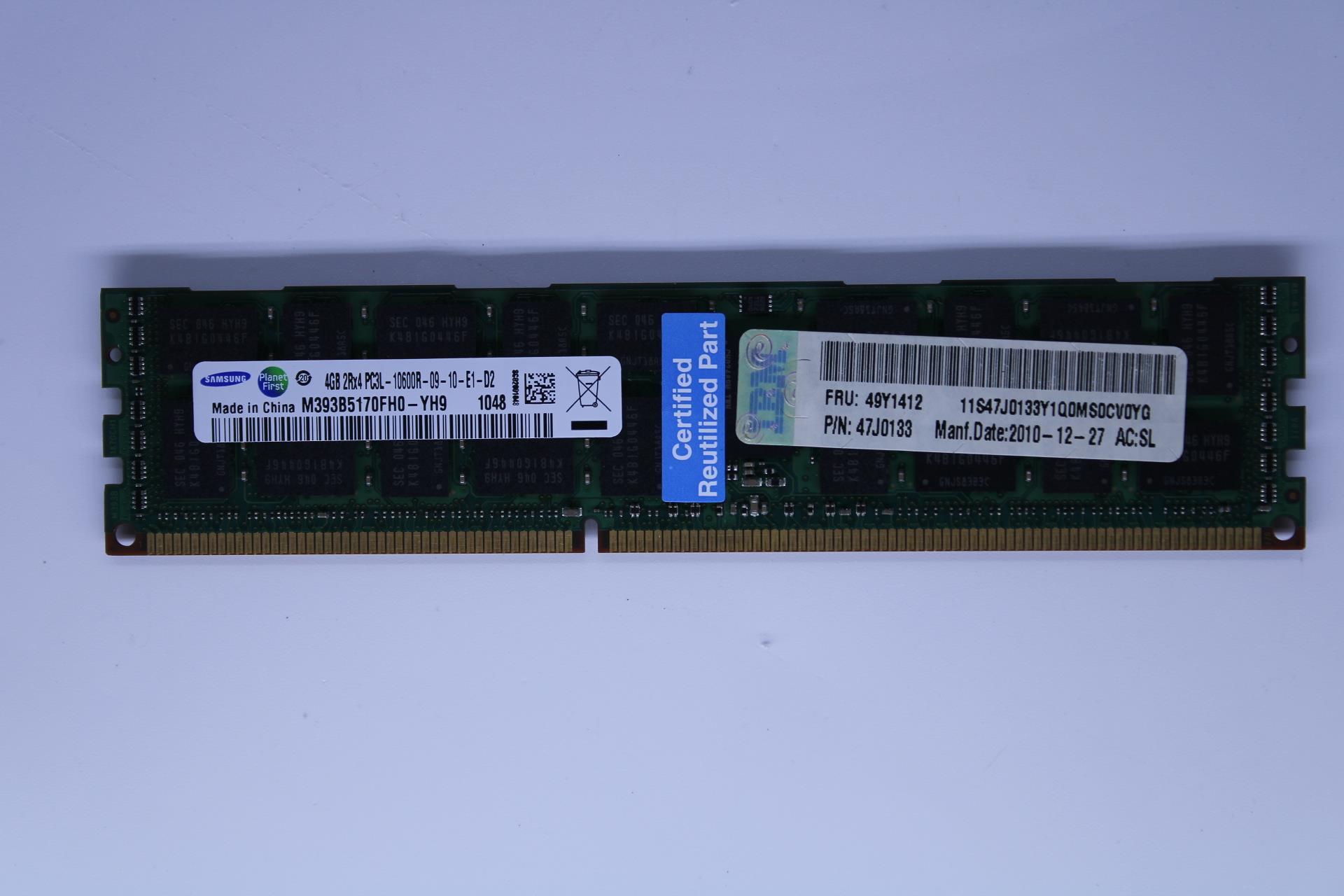 Оперативная память Lenovo 4GB (1Gb 2Rx8) (49Y1412)