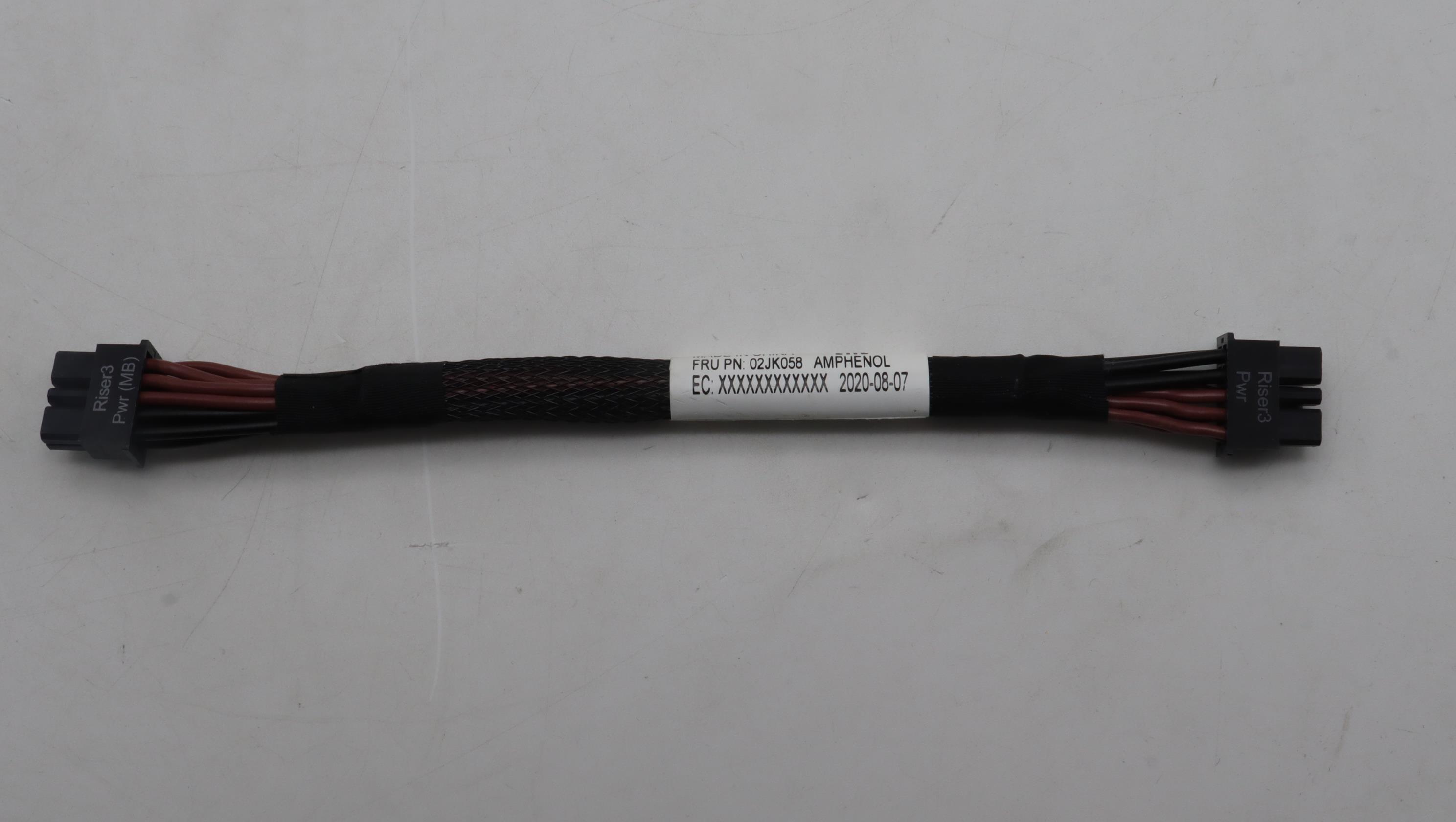Кабель Lenovo Cable, Riser 3 Power Cable (2U)(MicroHi 2x5 to MicroHi 2x5, 160mm(16AWG & 20AWG Wire) (02JK058)