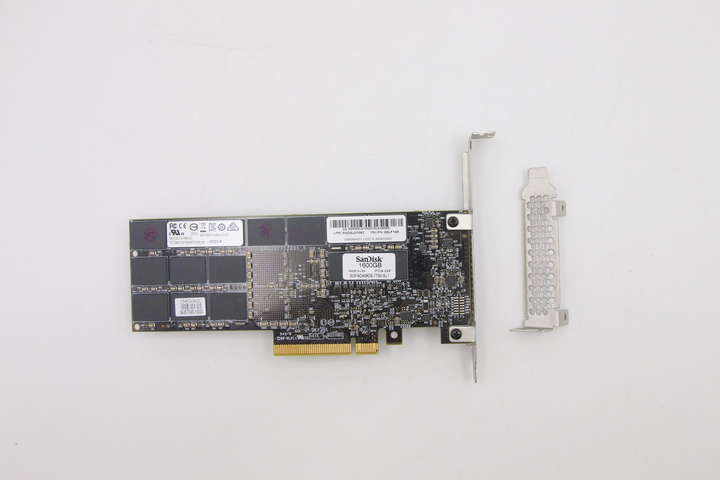 SSD накопитель Lenovo Sndk PCIe2×8 Gen3.5 MLC 1.6G (00LF169)