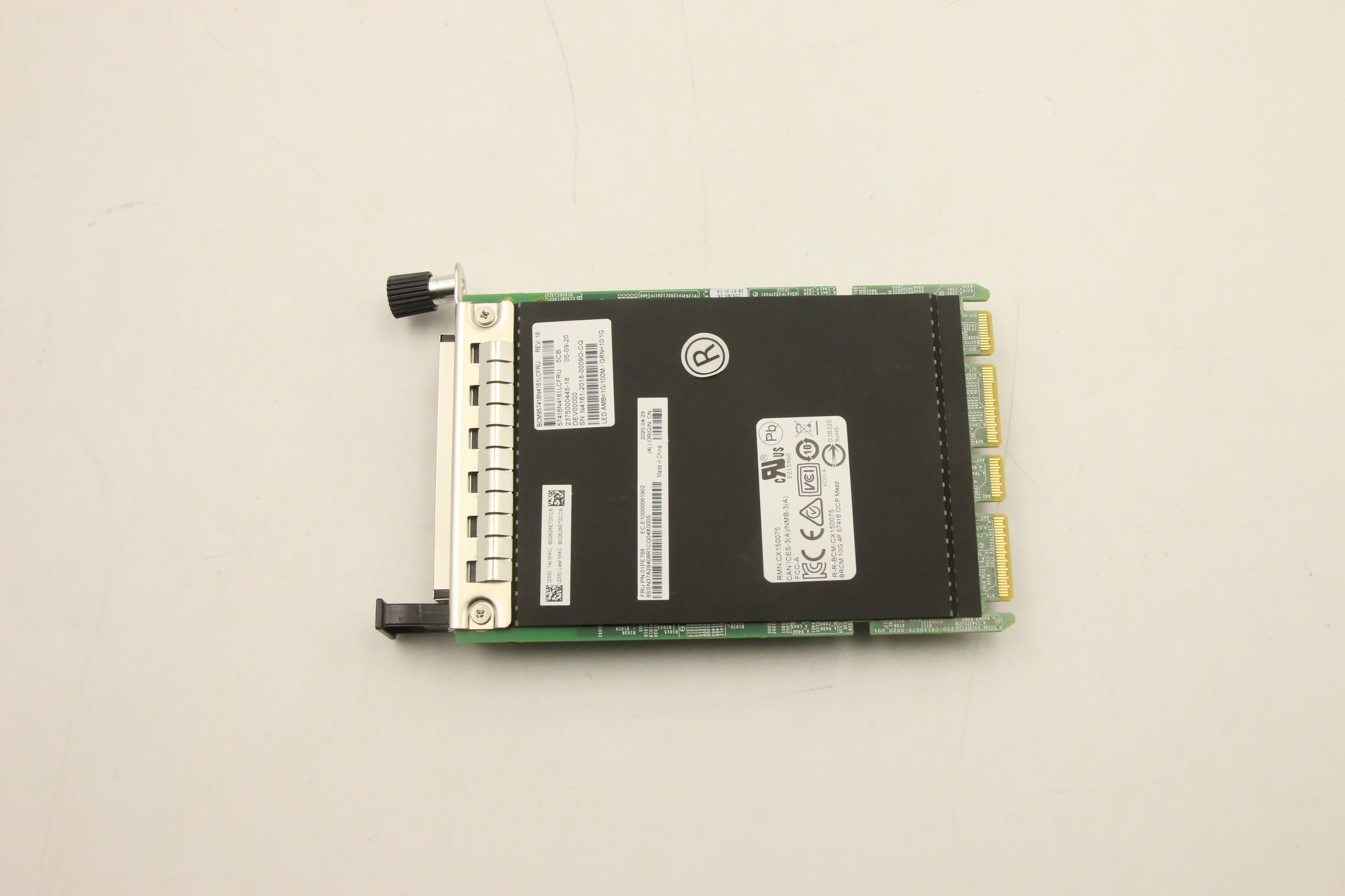 Сетевая карта Broadcom ThinkSystem 57416 10GBASE-T 2-port + 5720 1GbE 2-port OCP Ethernet Adapter (01PE768)