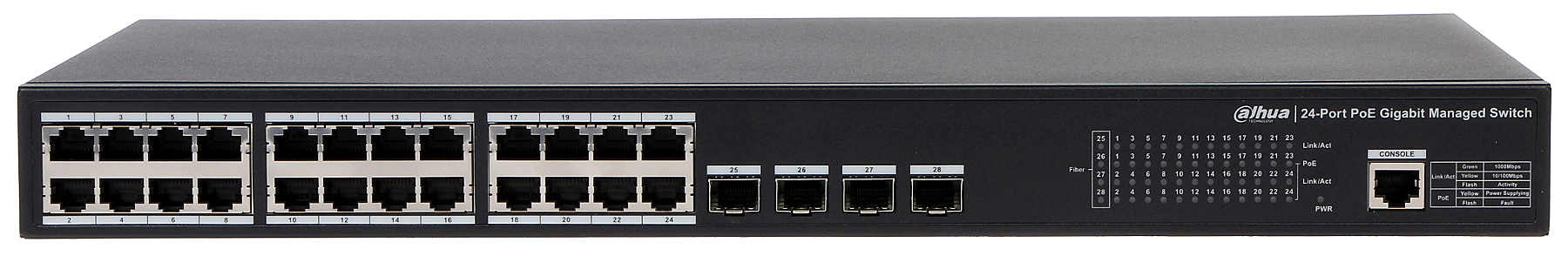 Коммутатор Dahua PFS4428-24GT-370-M