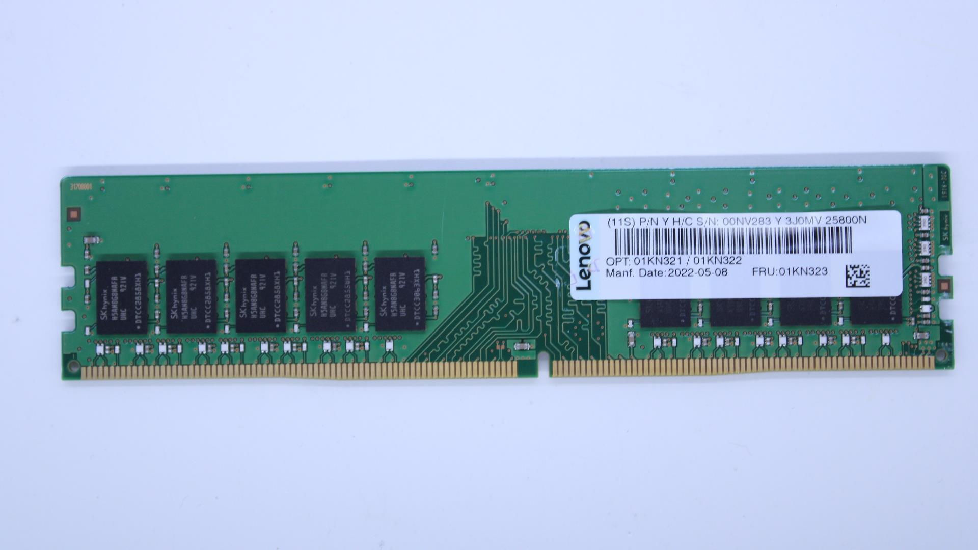 Оперативная память Lenovo 1Rx8 8GB 8Gbit 2400 UDIMM ECC (01KN323)