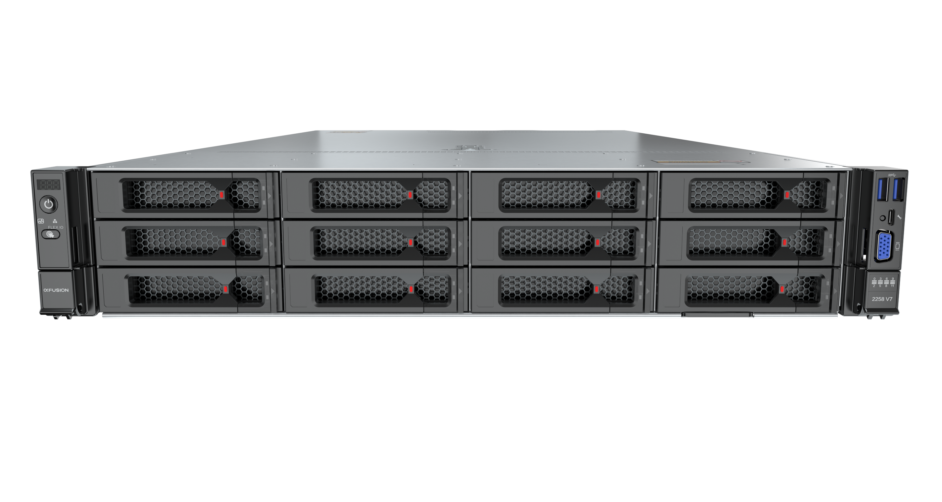 Сервер xFusion FusionServer 2258 V7 12x 3.5", 2x AMD Genoa 9554, 16x 64GB DDR5
