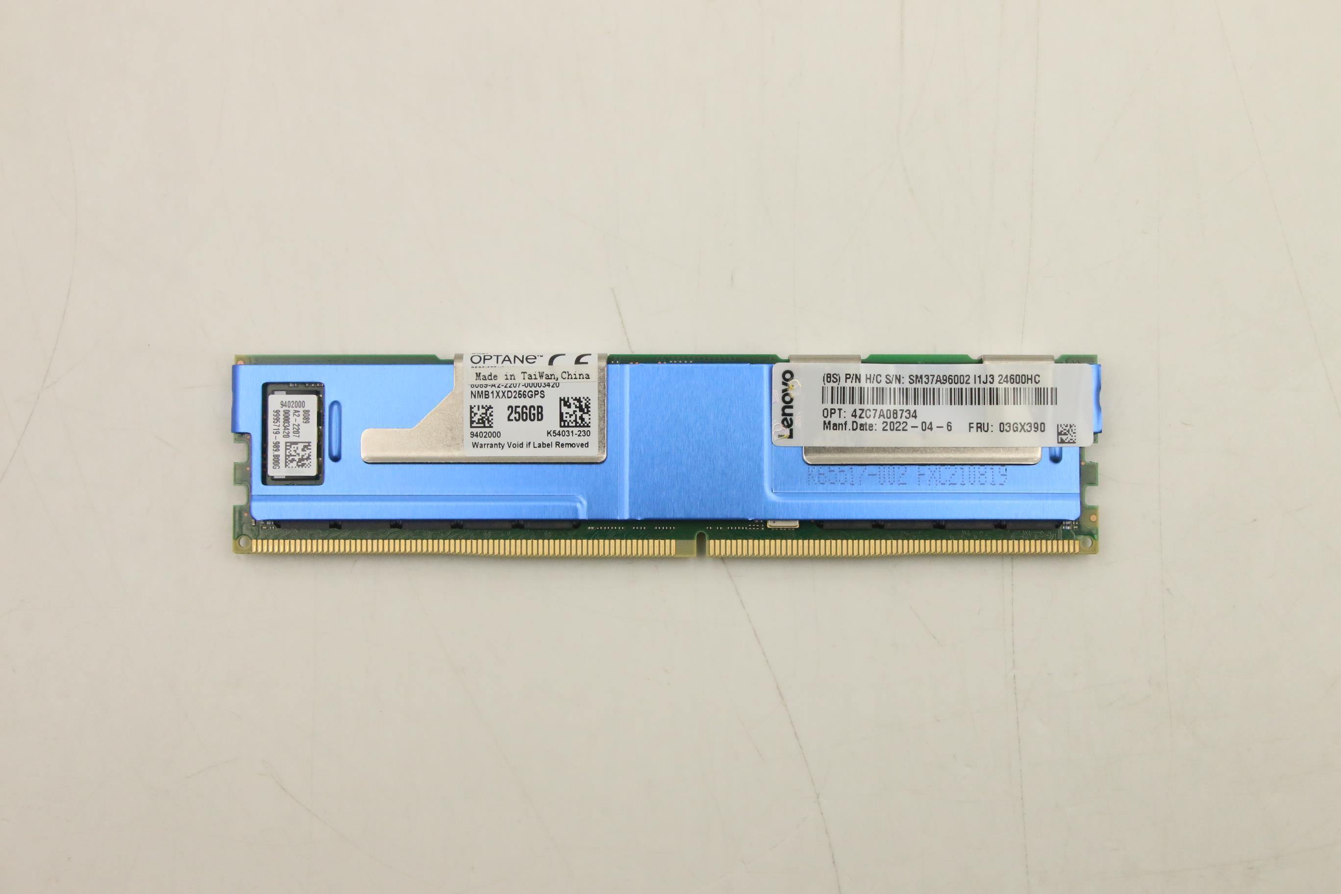 Оперативная память Persistent Memory, Intel Optane 256GB, TruDDR4 3200MHz (1.2V) (03GX390)