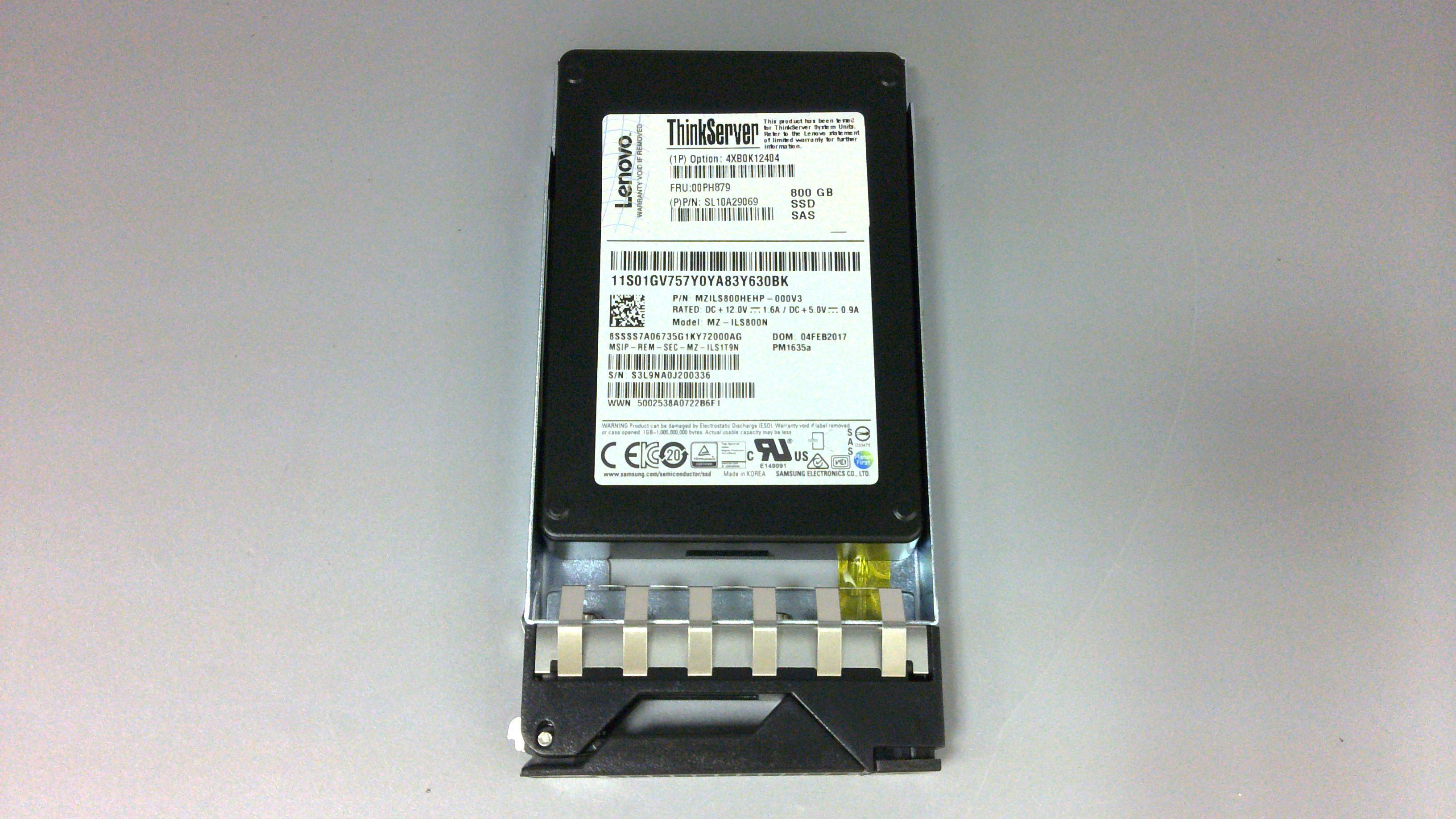 SSD накопитель Lenovo HS 800G PM1635a 12G SAS SSD (00PH879)