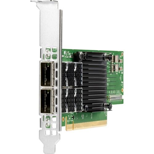 Сетевая карта HPE InfiniBand HDR100/Ethernet 100Gb 2-port QSFP56 PCIe4 x16 MCX653106A-ECAT Adapter (P23666-B21)