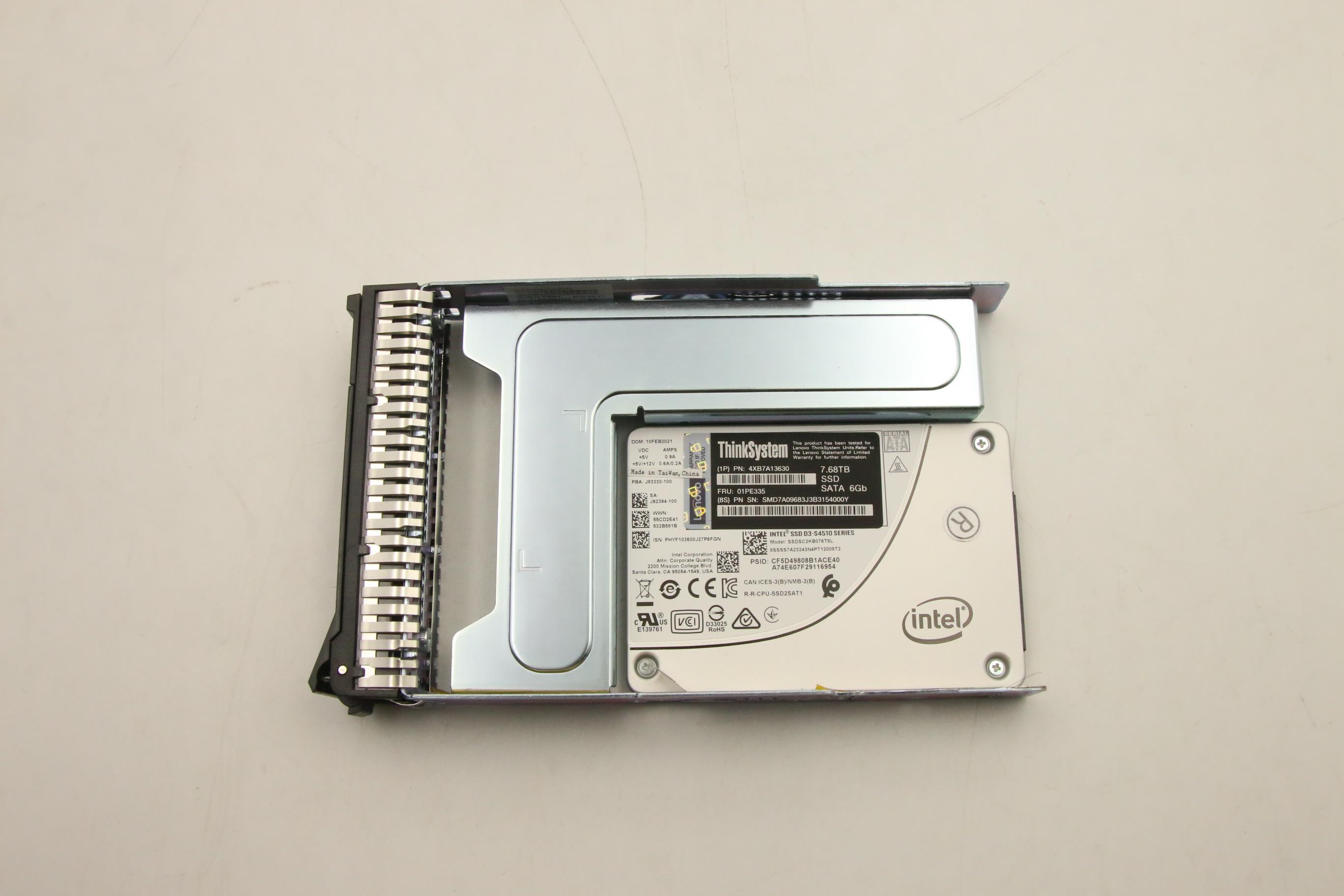 SSD накопитель Lenovo ThinkSystem 3.5" S4510 7.68TB Read Intensive SATA 6Gb HS SSD (01PE335)