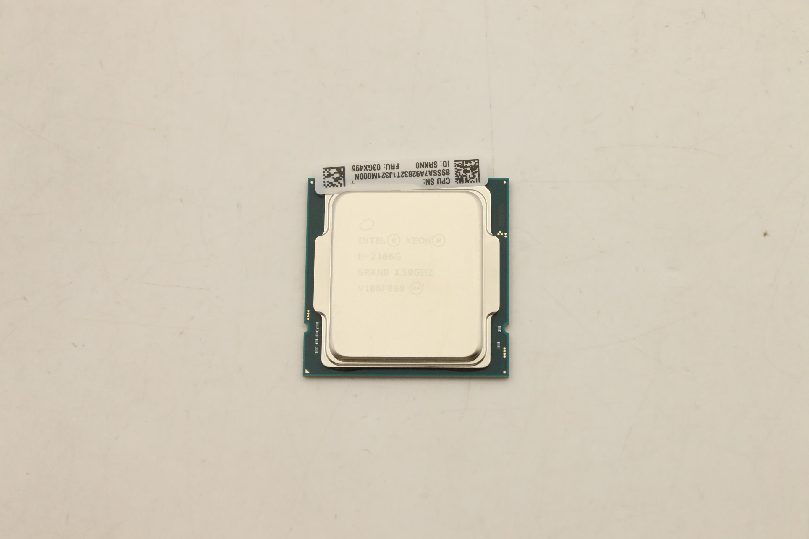 Процессор CPU, Intel, Xeon E-2386G, 6 Cores, 95W, 3.5GHz (03GX495)