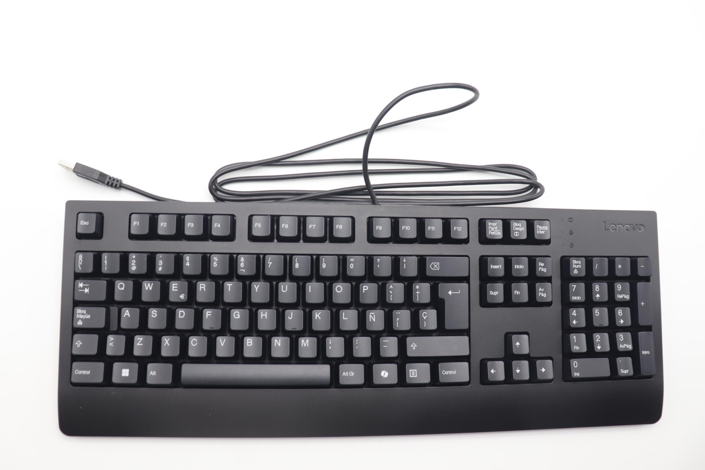 Клавиатура Lenovo AI Keyboard External,USB,Spanish,Black (5D50U84648)