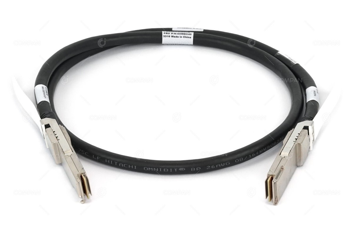 Кабель 1.25m Intel OPA 100 Series Passive Copper QSFP28 Cable (00WE045)