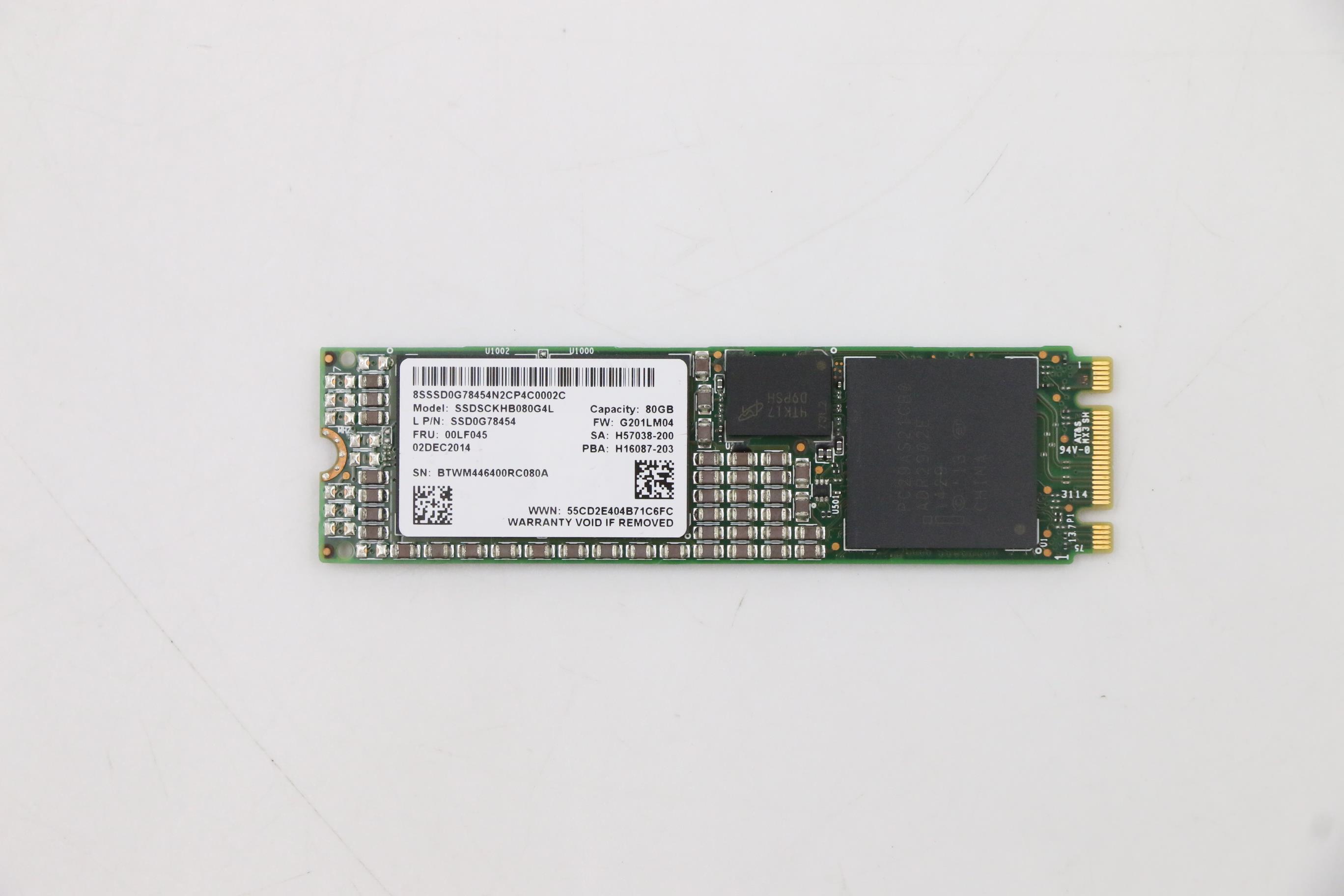 SSD накопитель Lenovo FRU SSD S3500 80G (00LF045)