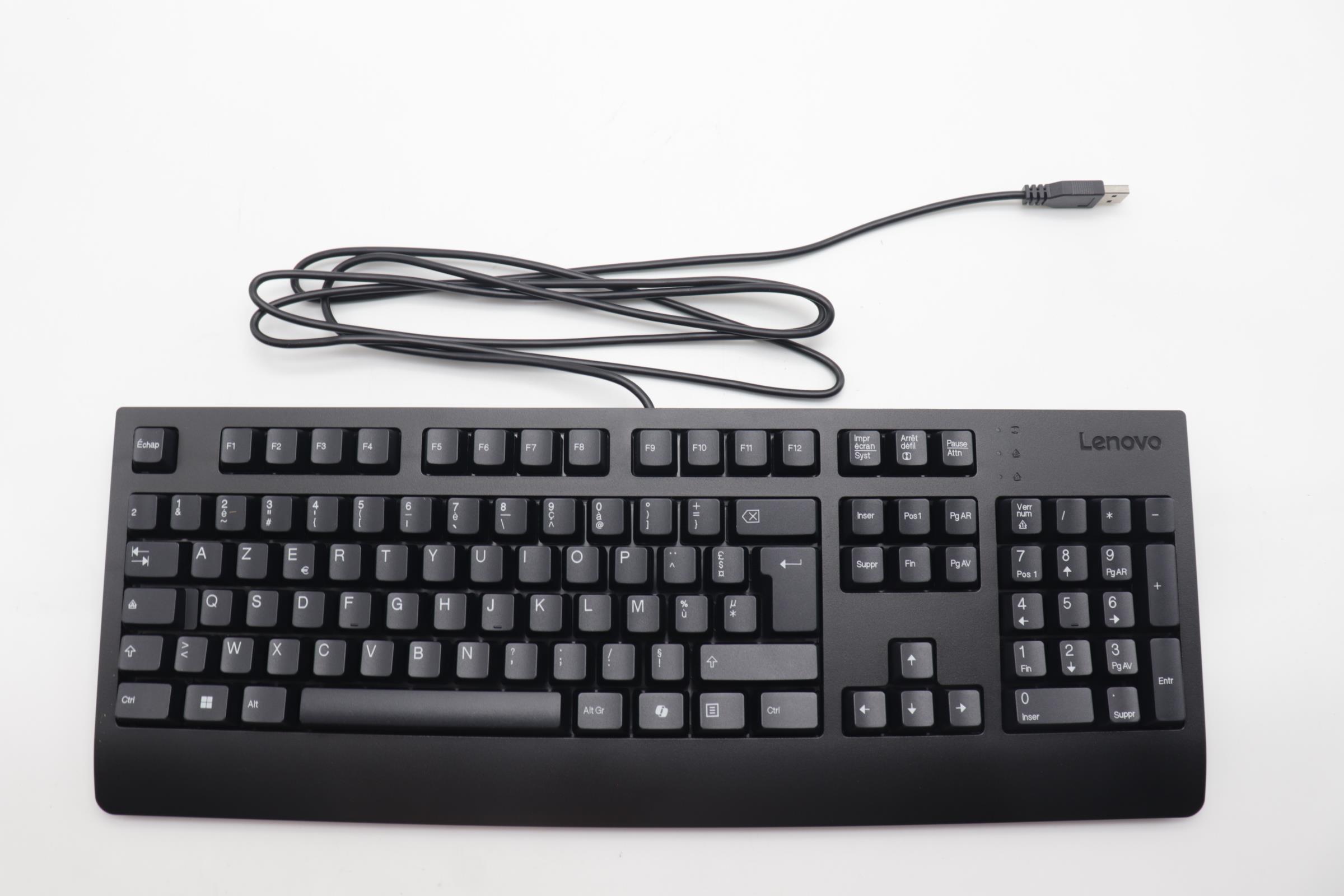 Клавиатура Lenovo AI Keyboard External,USB,French,Black (5D50U84628)