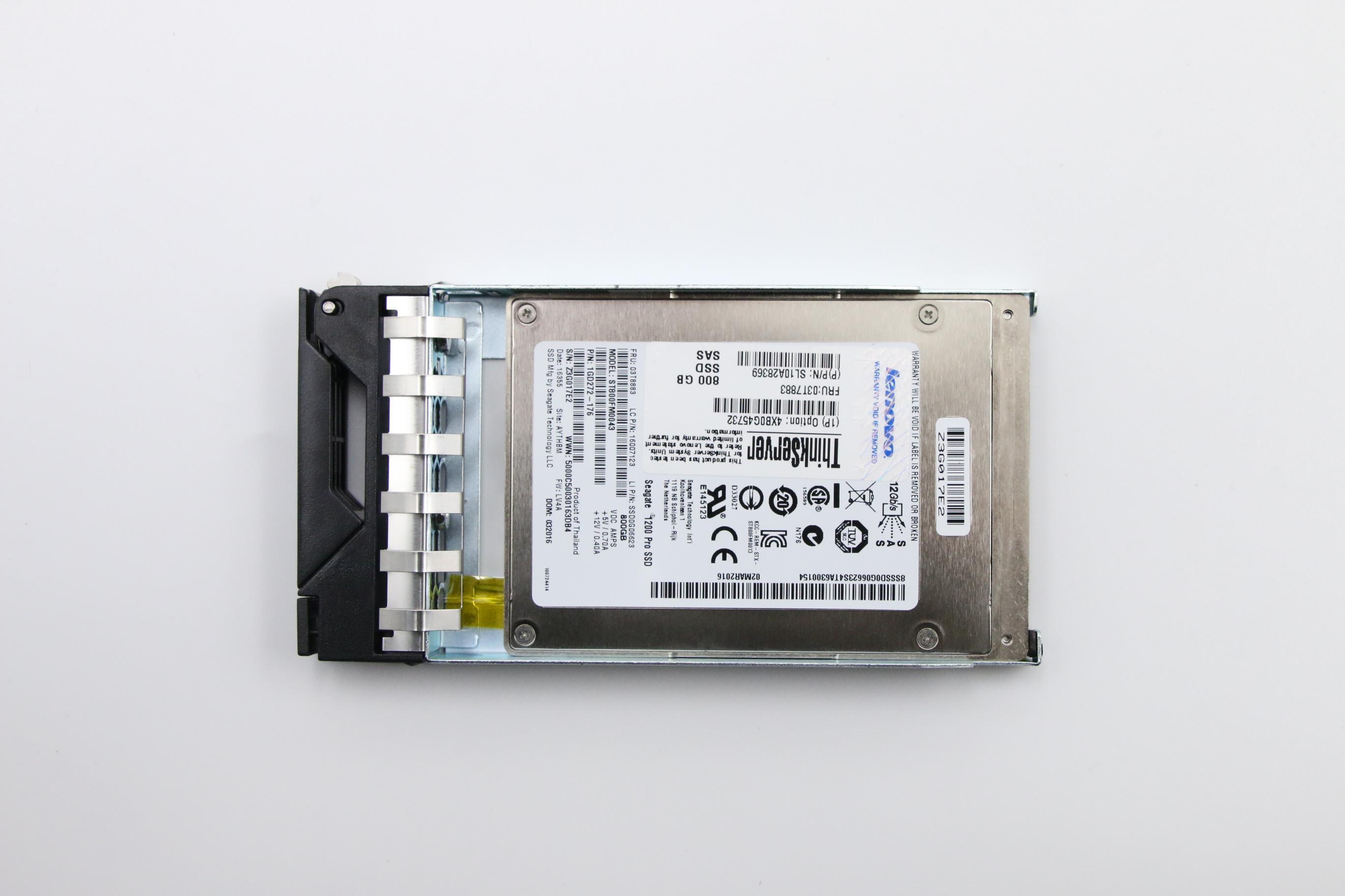 SSD накопитель Lenovo HS 800G SAS SSD, 2.5ASM (03T7883)