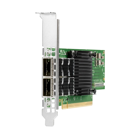 Сетевая карта HPE InfiniBand HDR100/Ethernet 100Gb 2-port QSFP56 PCIe3 x16 MCX653106A-ECAT Adapter (P06251-B21)