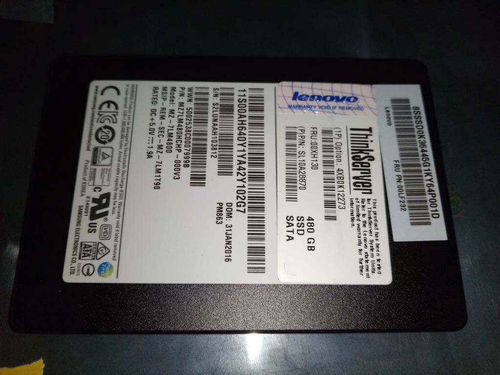 SSD накопитель Lenovo SSD_ASM,NHS 480G SSD ASM (00XH130)