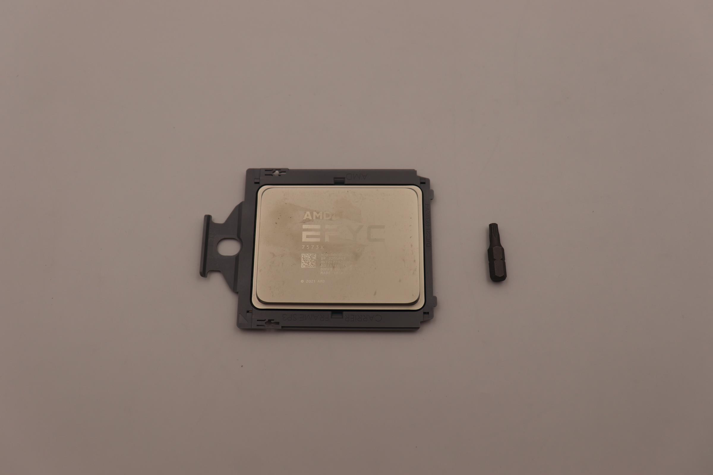 Процессор AMD CPU,EPYC MILAN-X 7573X 32C/280W/2.8G/768M, with 3D V-Cache, 8 CCDs, 64 threads, 8 DDR channels, PCIe x128, 64 Bit Microprocessor (03KH750)