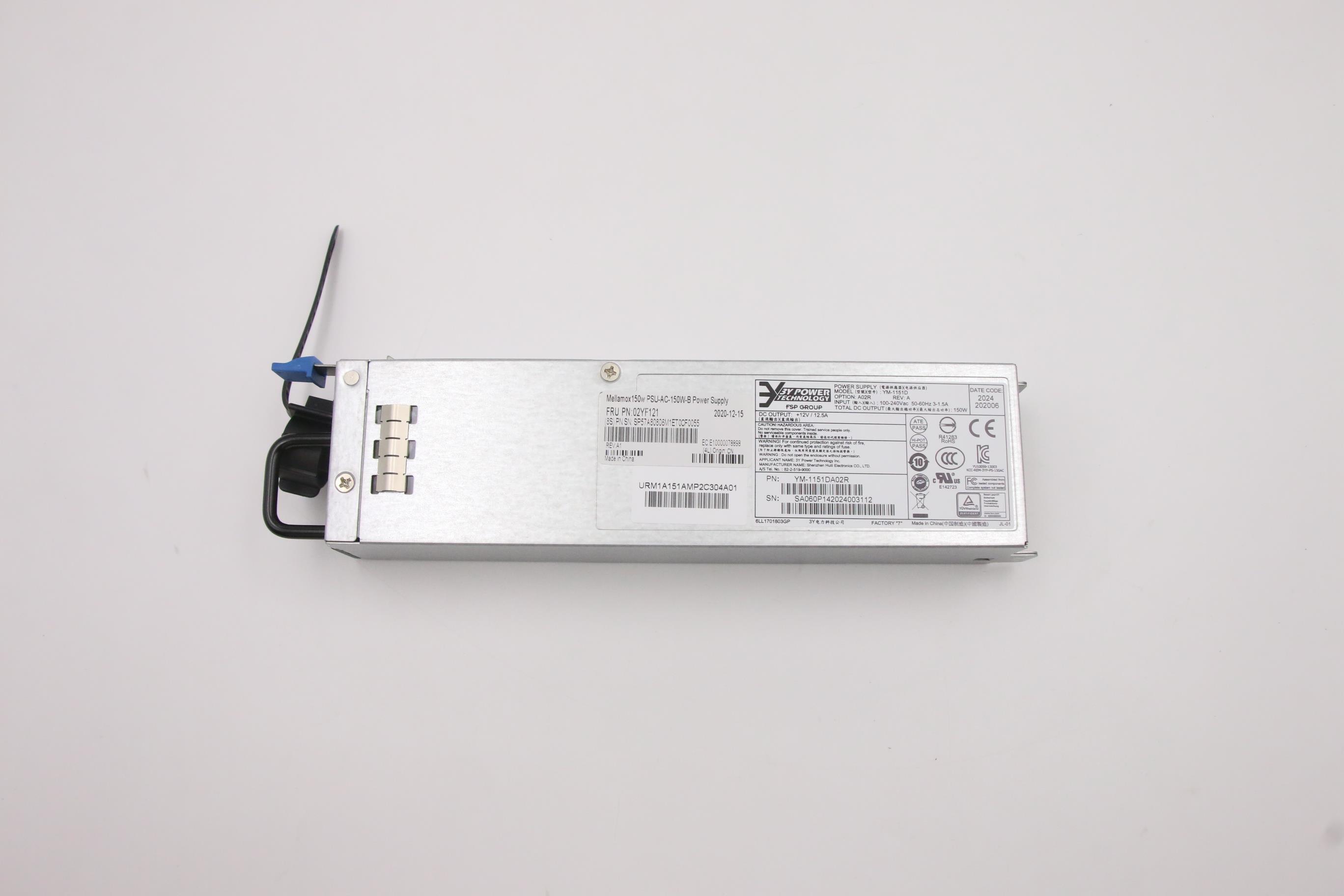 Блок питания Mellanox 150w PSU-AC-150W-B Power Supply (02YF121)
