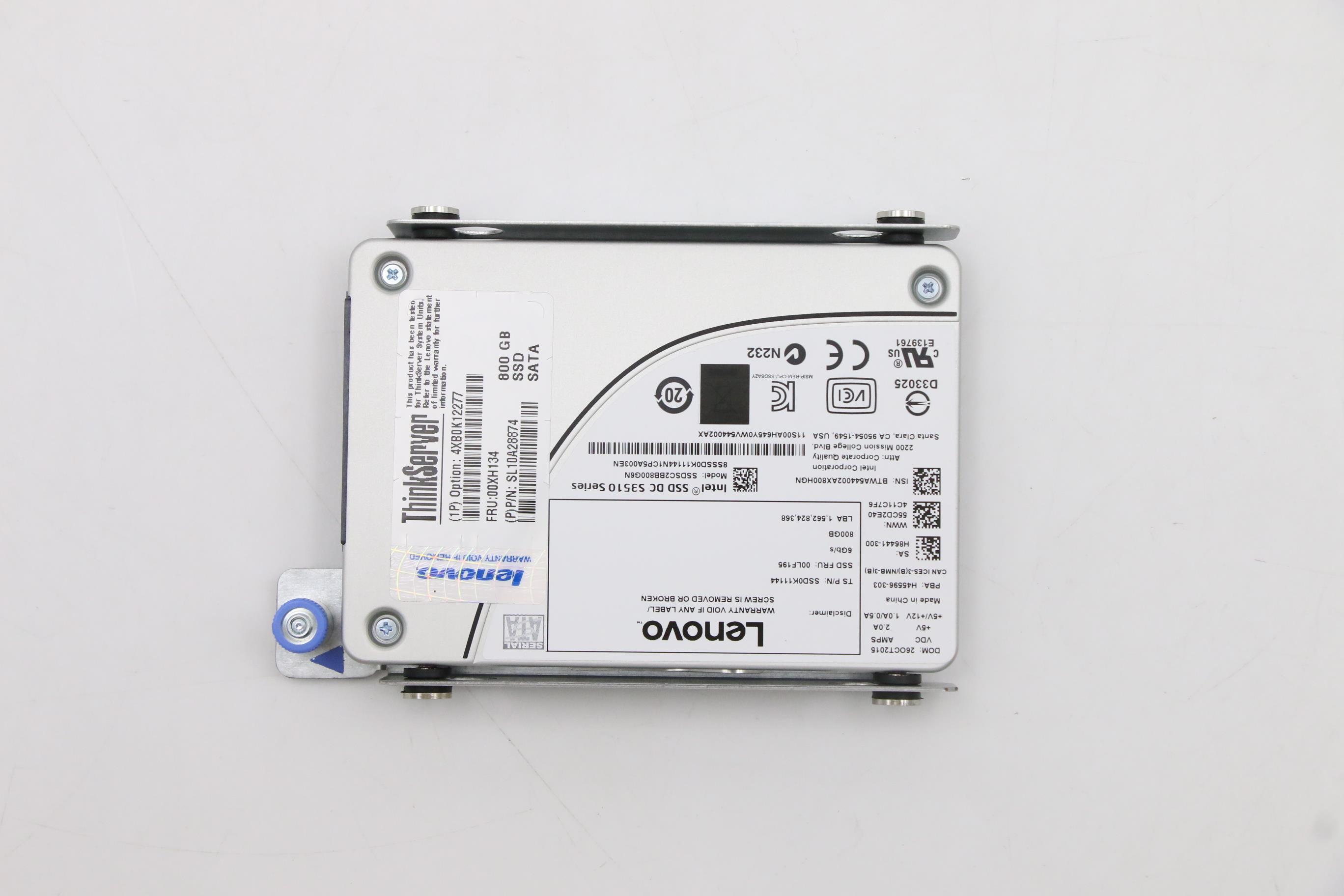SSD накопитель Lenovo NHS 800G SSD 2.5" ASM (00XH134)