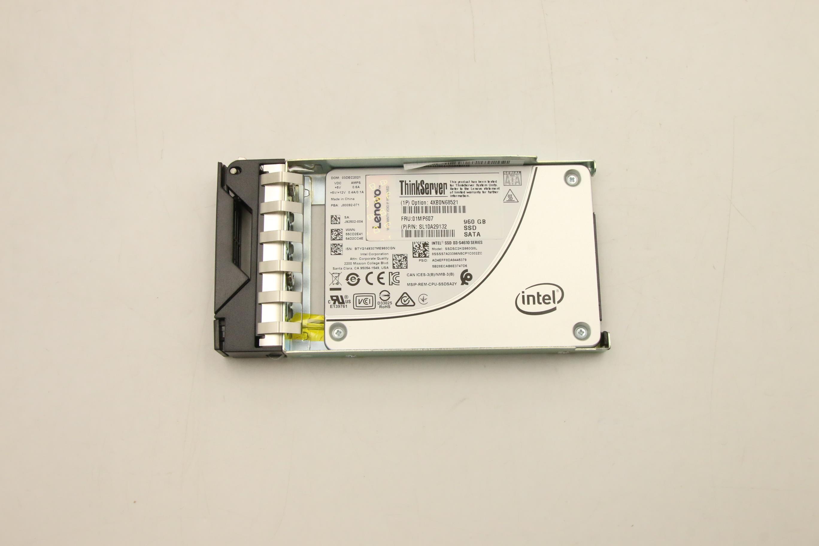 SSD накопитель Lenovo HS 960G SATA 6G 2.5 S4600 SSD (01MP607)