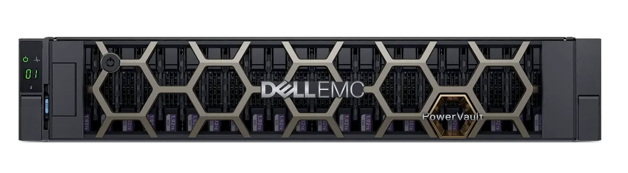 Dell Storage ME424 24B 4x1.92TB SSD SAS RI, 2x12Gb SAS Cable, RPS 2*580W, Bezel, Rails