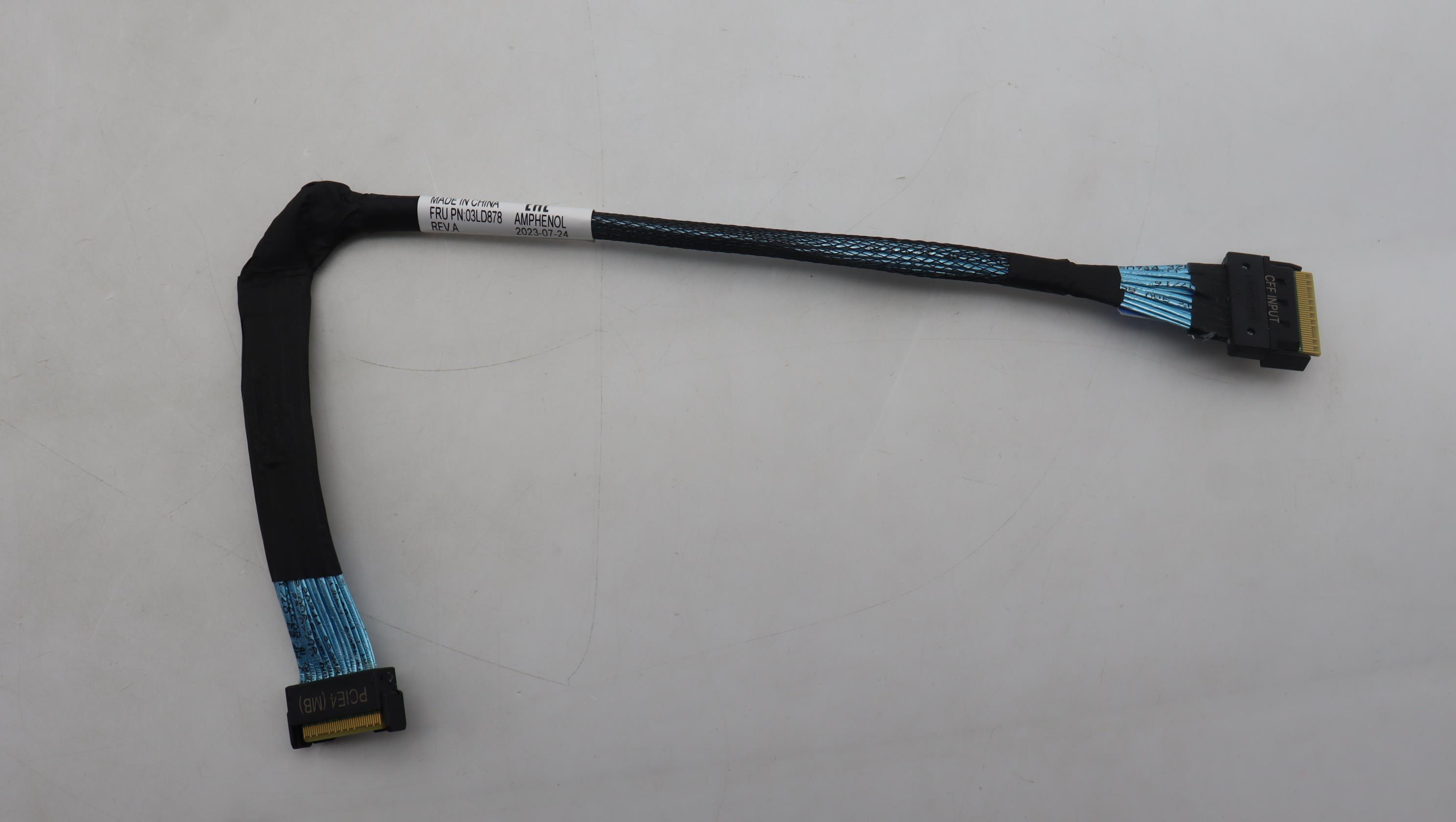 Кабель Lenovo Cable, Internal, SR630 V3,CFF Input cable,MCIO8x-SL8x,PCIE4 (MB) to CFF INPUT,295mm (03LD878)