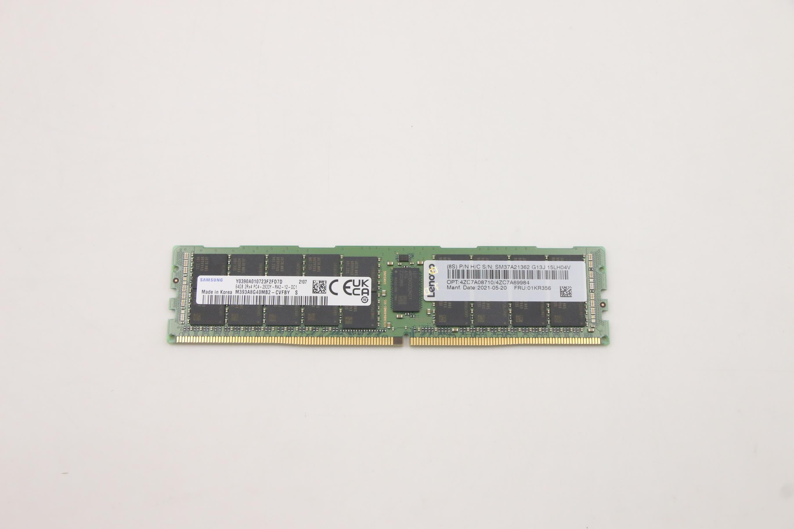 Оперативная память Lenovo 64GB TruDDR4 2933 MHz (2Rx4 1.2V) RDIMM (01KR356)