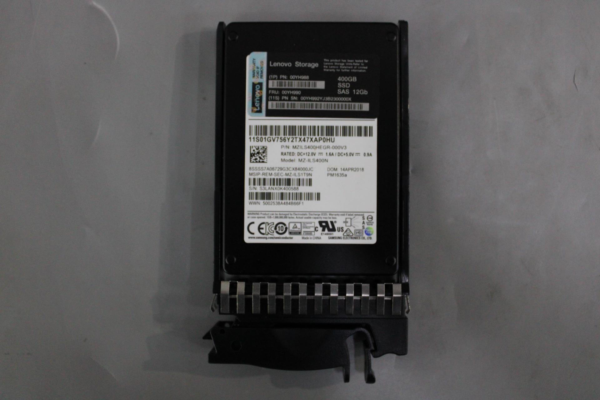 SSD накопитель Lenovo 400GSSDDSFFSAS (00YH990)